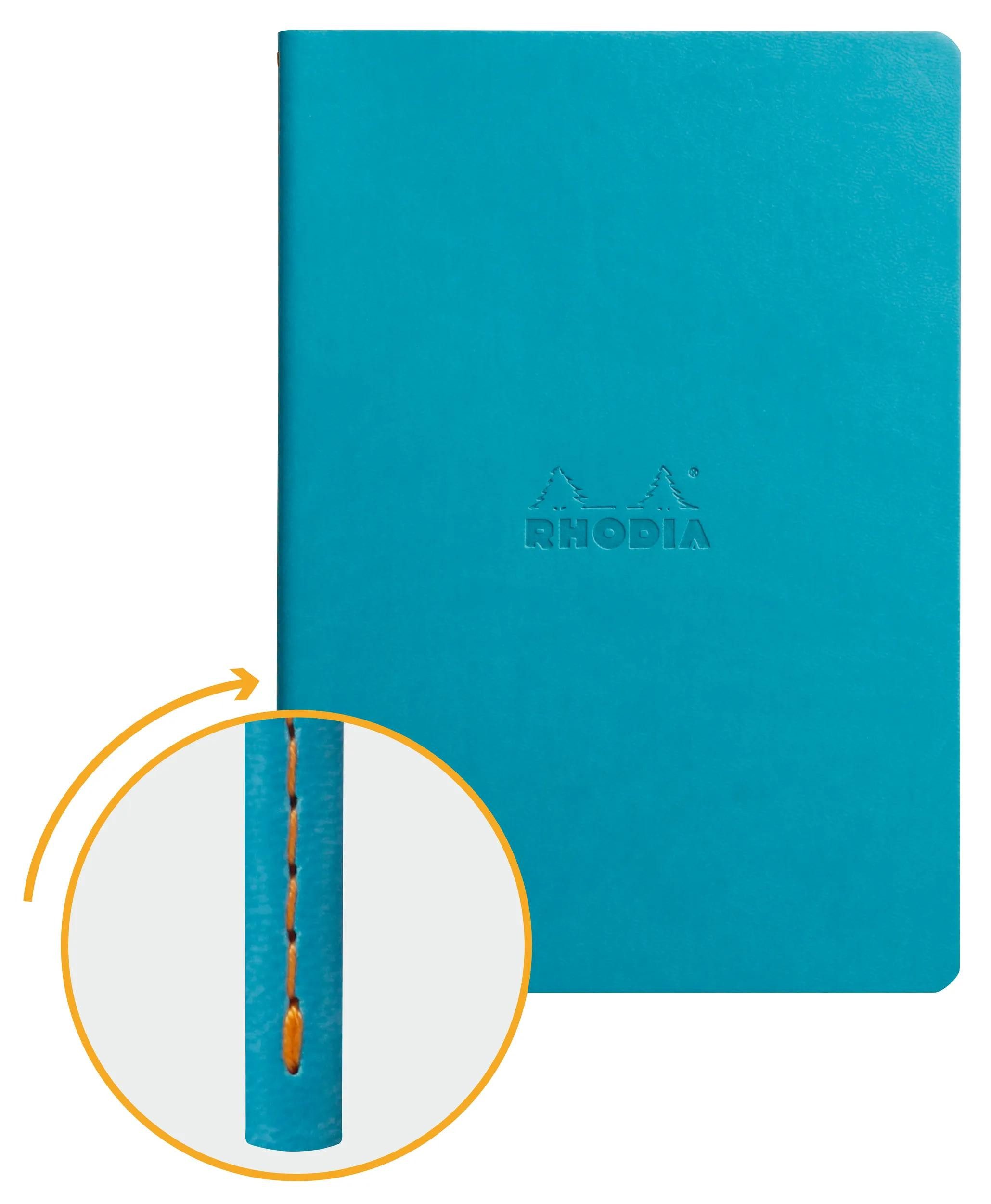 Thumbnail - Rhodia Notizheft Notizheft A5, 32 Bl dots/kariert, Papier 90g elfenbein Türkis 116457C, Rhodia, Blöcke, Hefte und Notizb...