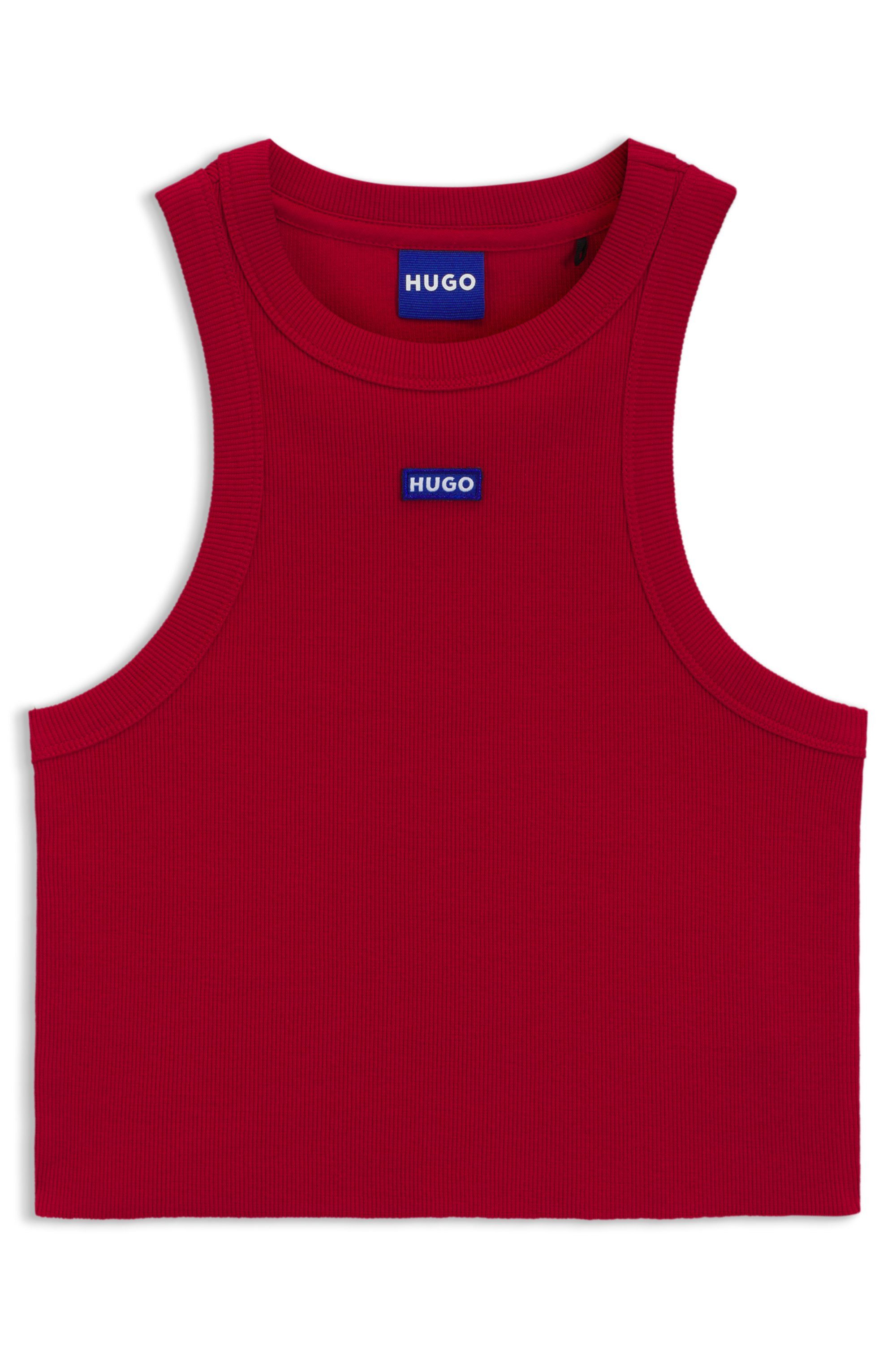 HUGO Tanktop Baby Tank Cropped-Form – Bild 5 von 5