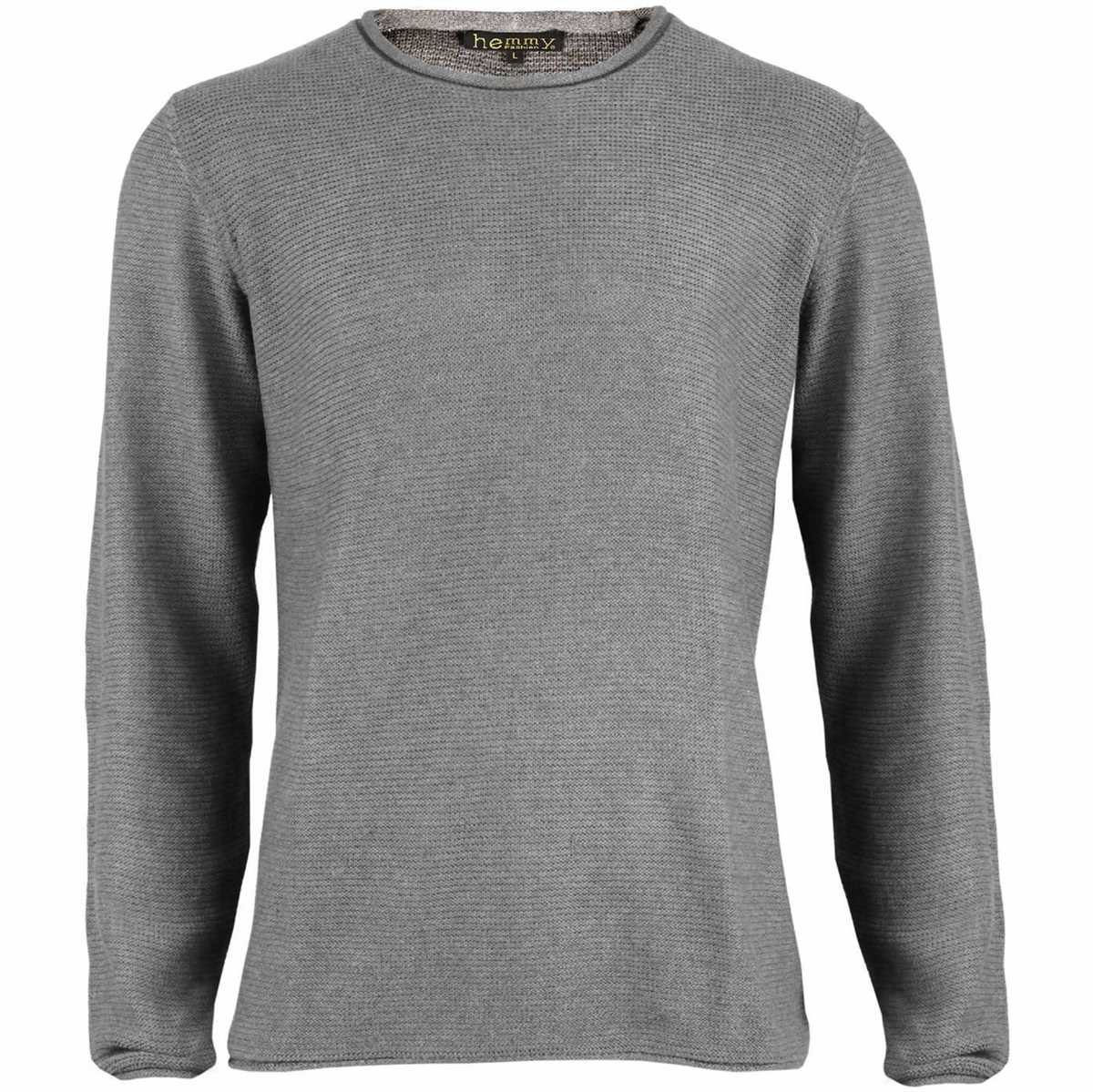Strickpullover mit Rundhals
