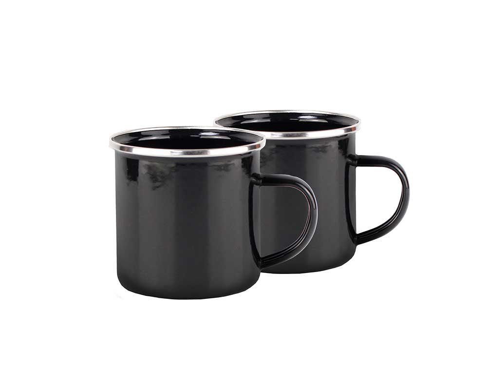 Thermobecher 2-tlg. Campingbecher-Set 350ml Camping Kaffee Becher Thermo Tasse Dopp