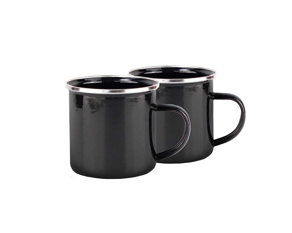 Michelino Thermobecher 2-tlg. Campingbecher-Set 350ml Camping Kaffee Becher Thermo Tasse Doppelwandig