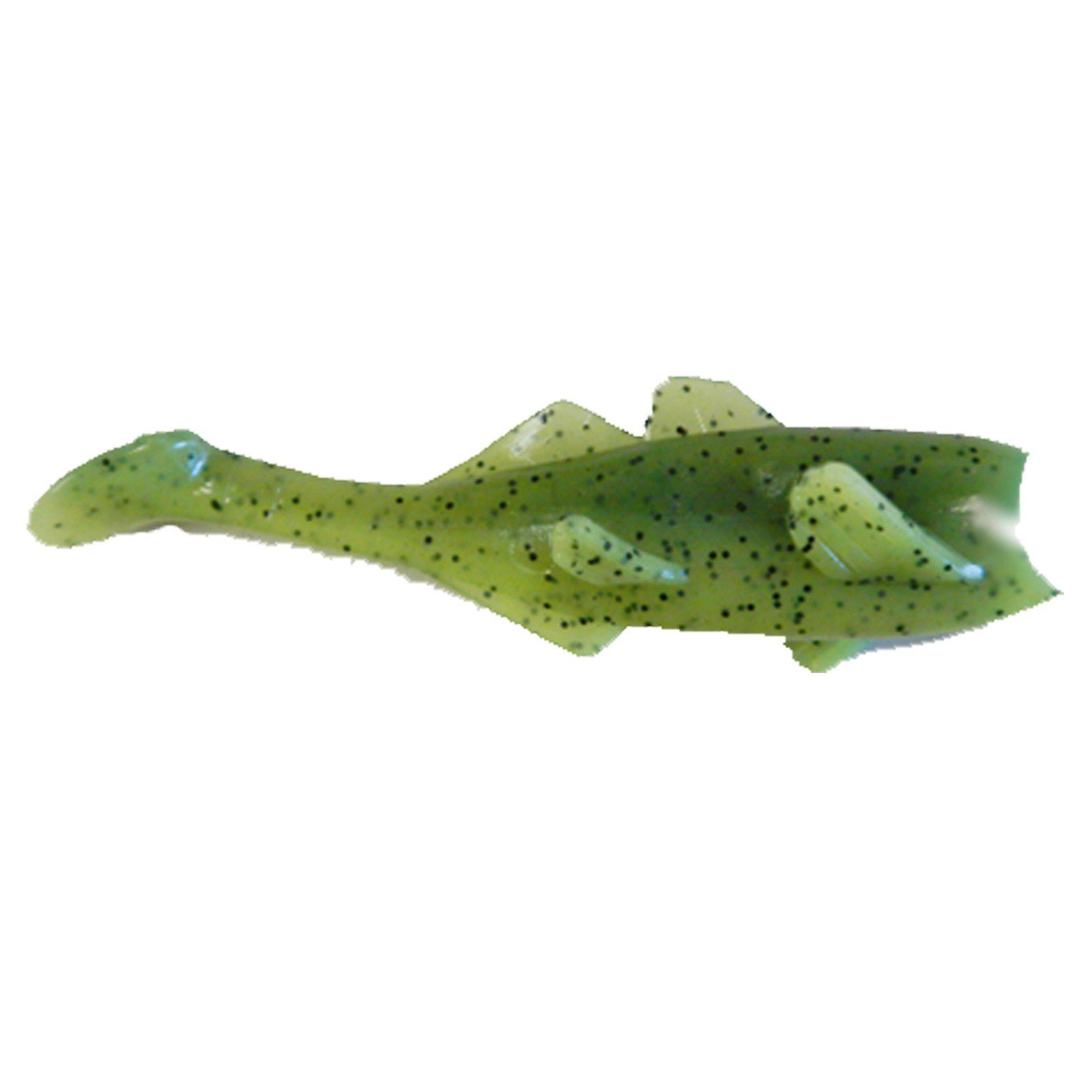 Gitzit Kunstköder, Gitzit Inc. Paddle Fry 7,5cm Green Flake Gummifisch