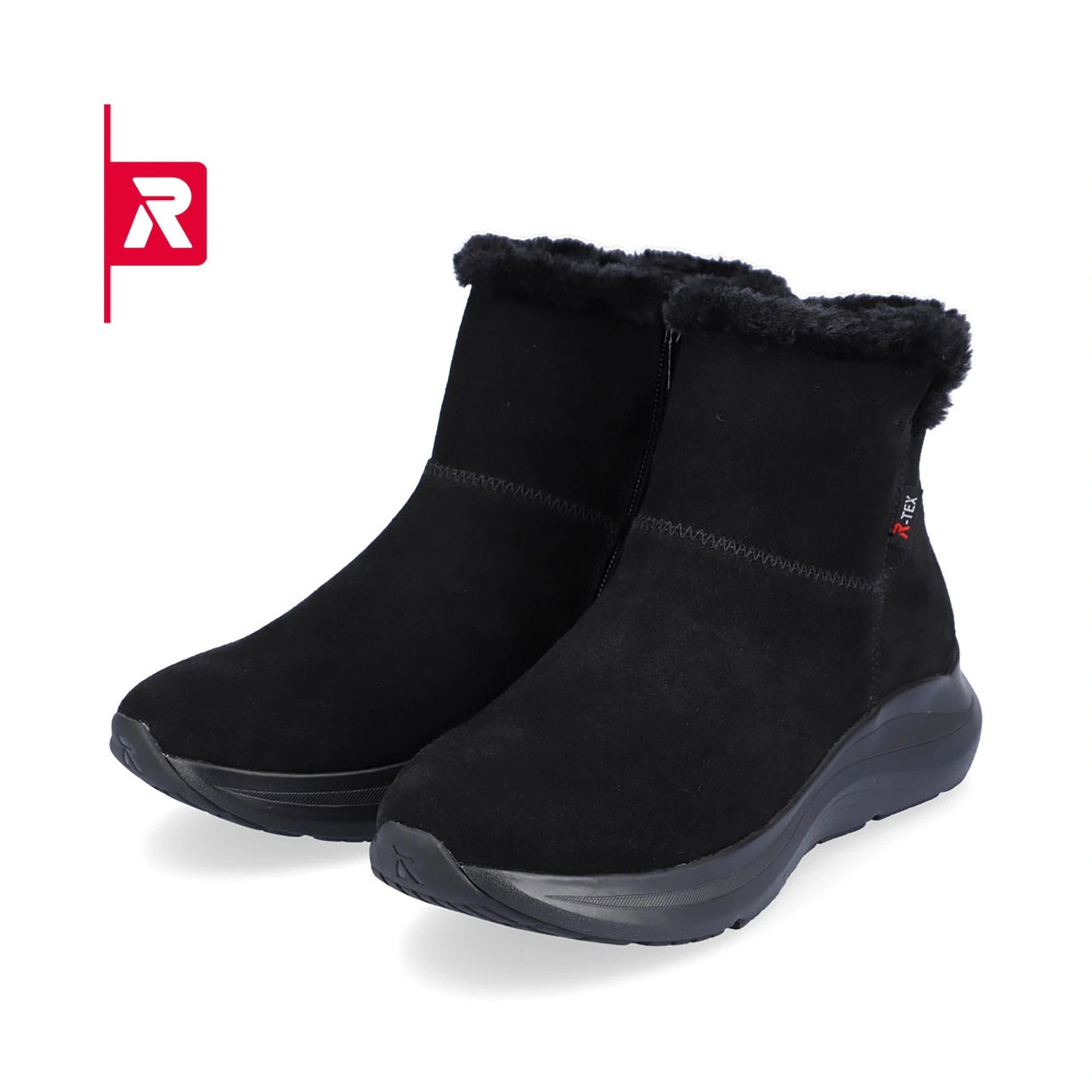 Rieker 42170-00 Rauhleder (Stiefel mit seitlichen Reissverschluss und) Wint günstig online kaufen