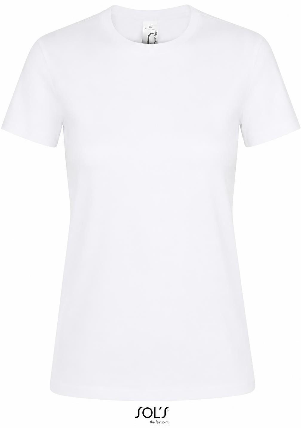 SOLS Rundhalsshirt Damen Regent T-Shirt / Halbgekämmte ringgesponnene Baumwolle