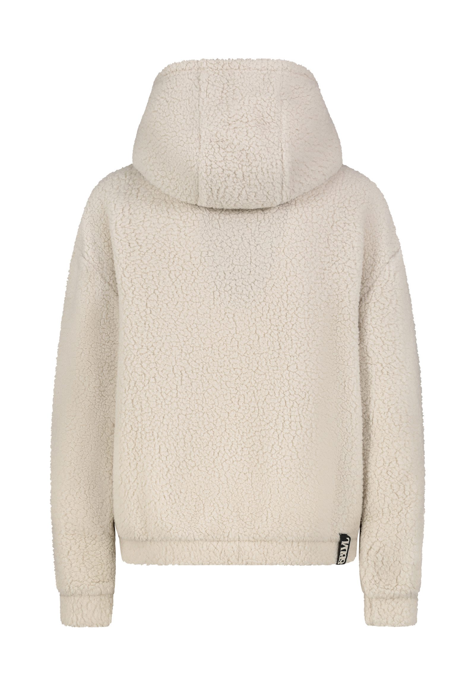 SUBLEVEL Fleecepullover Damen Teddyfleece Hoodie mit Kapuze und Stickerei F günstig online kaufen