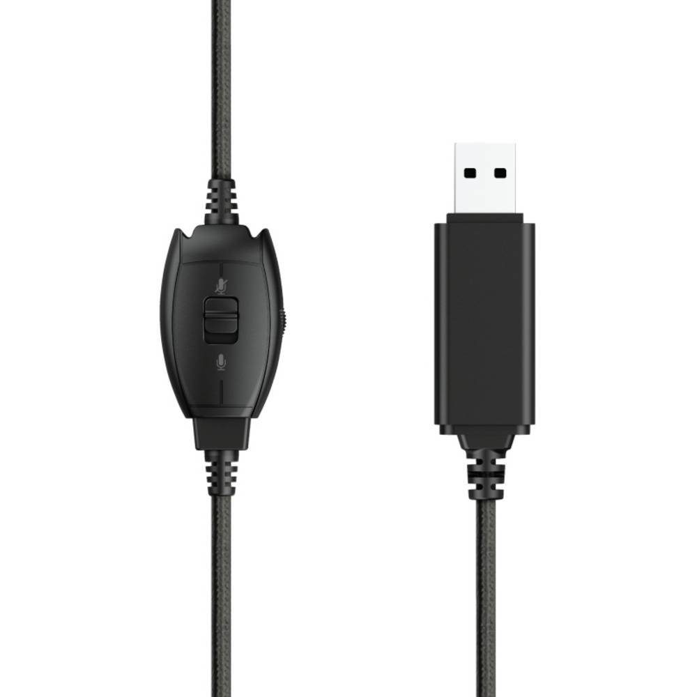 (Lautstärkeregelung, Kopfhörer Trust Mikrofon-Stummschaltung) USB-Headset