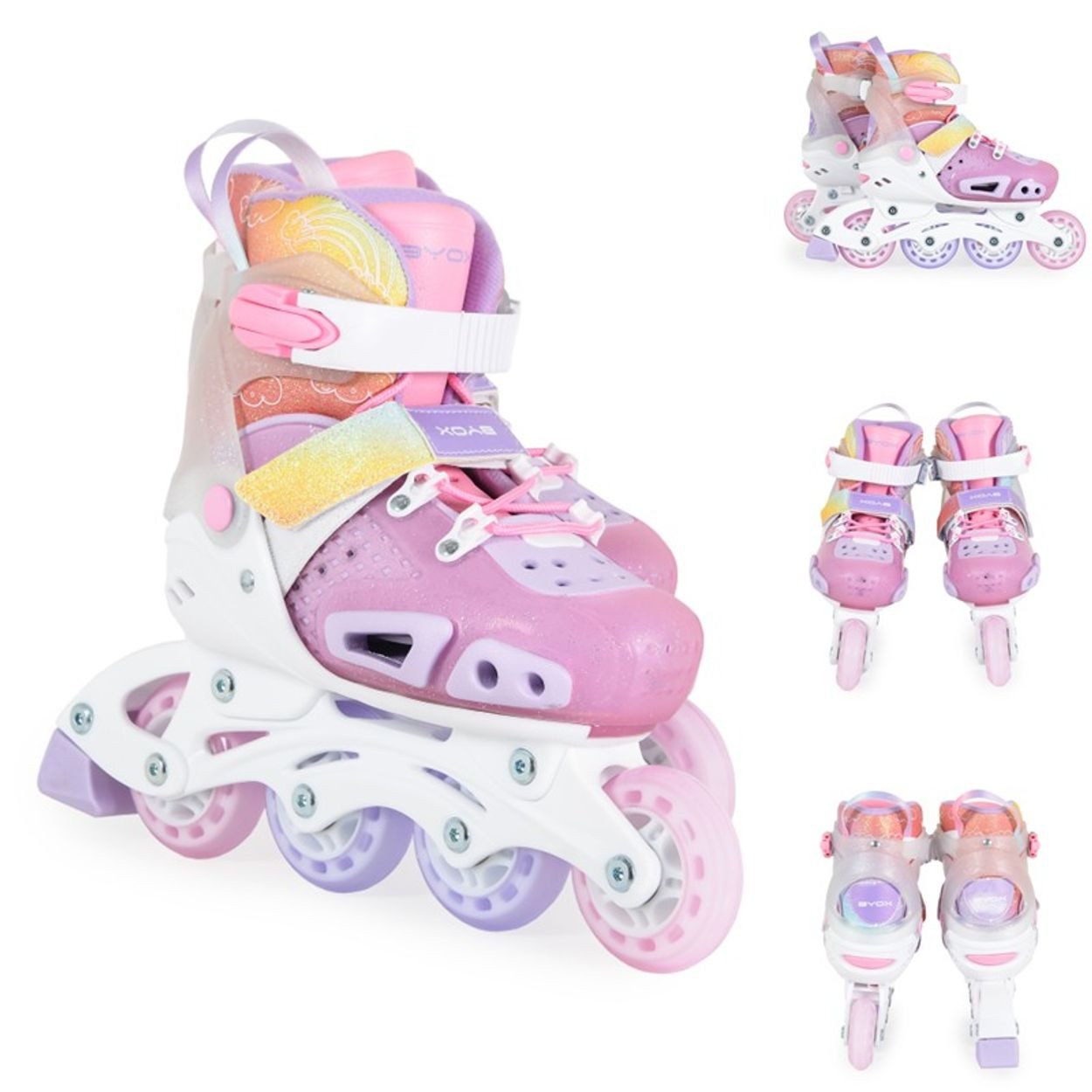 Inlineskates Inliner Dizzy pink Glitzer