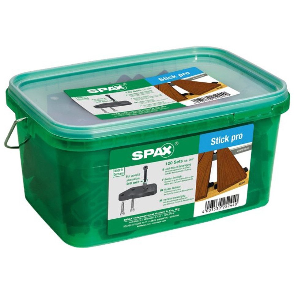SPAX Terrassendielen SPAX Stick pro 120 Sets ca. 3m² uns. Befestigung für Holzterrassen