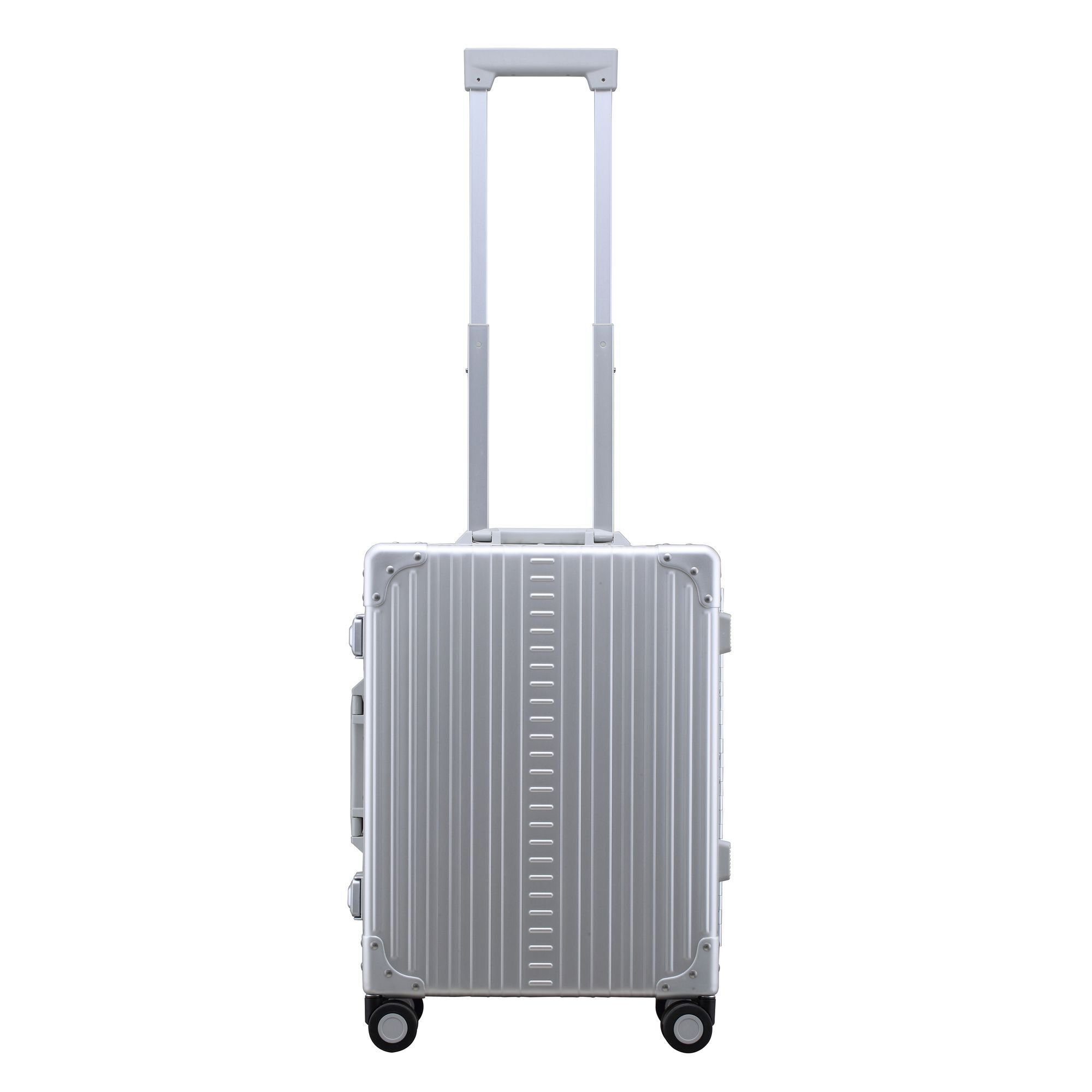 ALEON Handgepäck-Trolley Traveler, Aluminium 4 Rollen, platinum