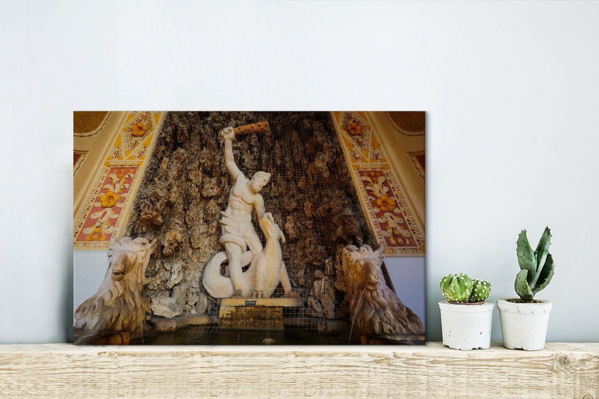 Leinwandbilder, Wanddeko, 30x20 cm Aufhängefertig, Salzburg in bei Herkulesbrunnen (1 Der Leinwandbild St), Wandbild Österreich, OneMillionCanvasses®