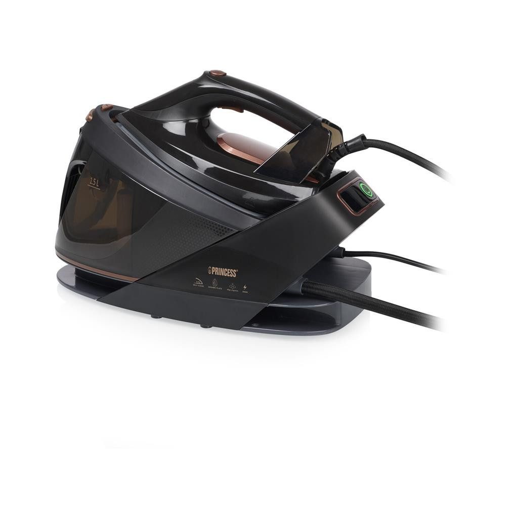 PRINCESS Dampfbügelstation Princess 01.323091.01.001 Dampfbügelstation – Leistungsstark, Effizien, Keramiksohle – 7,5 bar – 1500 ml
