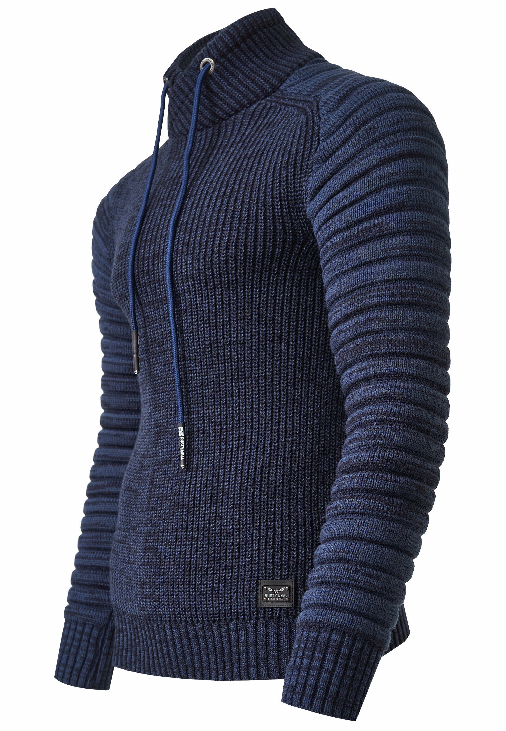 Rusty Neal Strickpullover mit kuscheligem Schalkragen