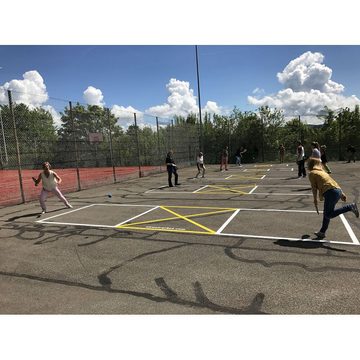 Street Racket Beachball Rückschlagspiele-Set Schulsport, Optimal für den Schulsport und eine aktive Pause