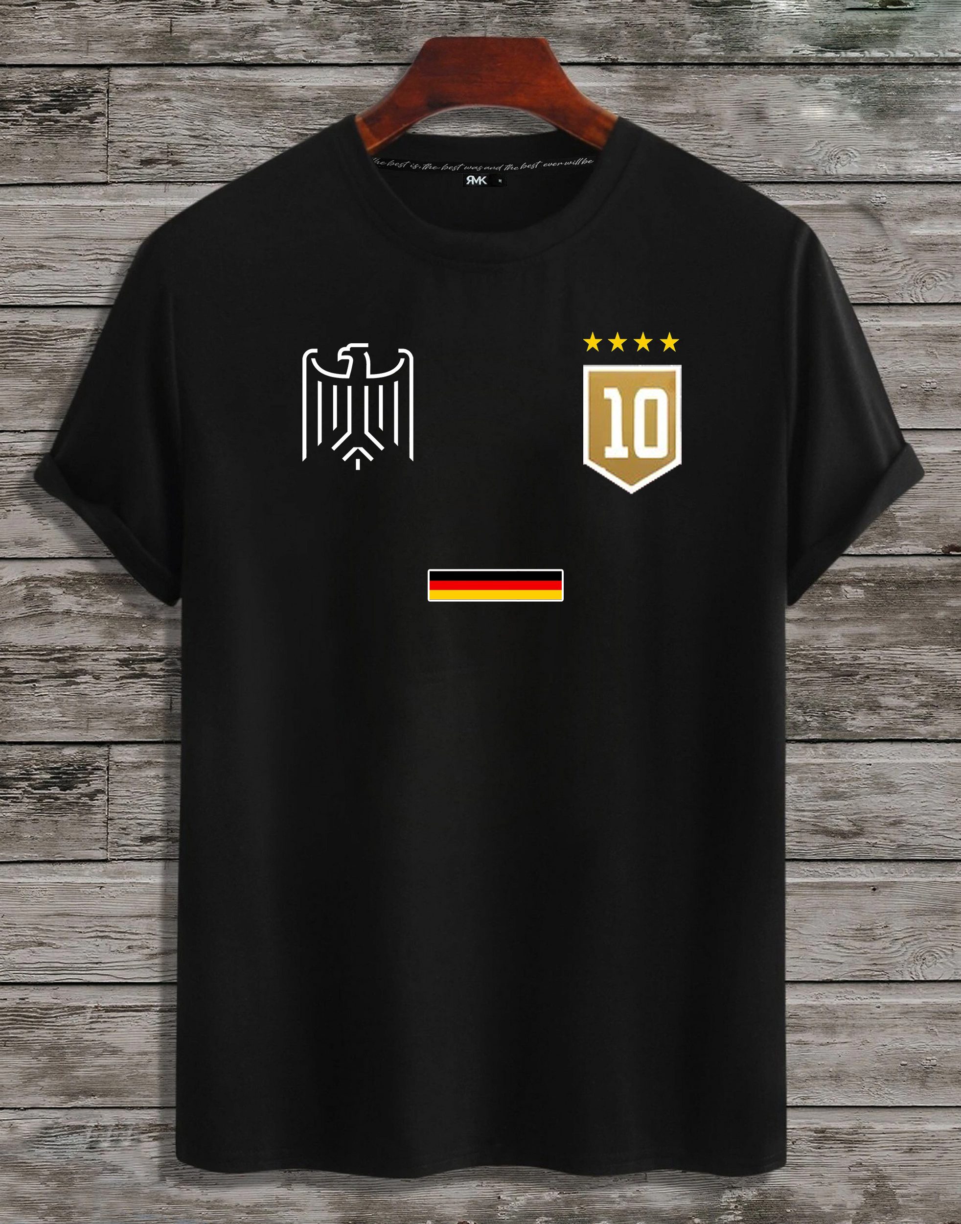 RMK T-Shirt Herren Trikot Fan Fußball Deutschland Europameisterschaft EM 2024 aus Baumwolle