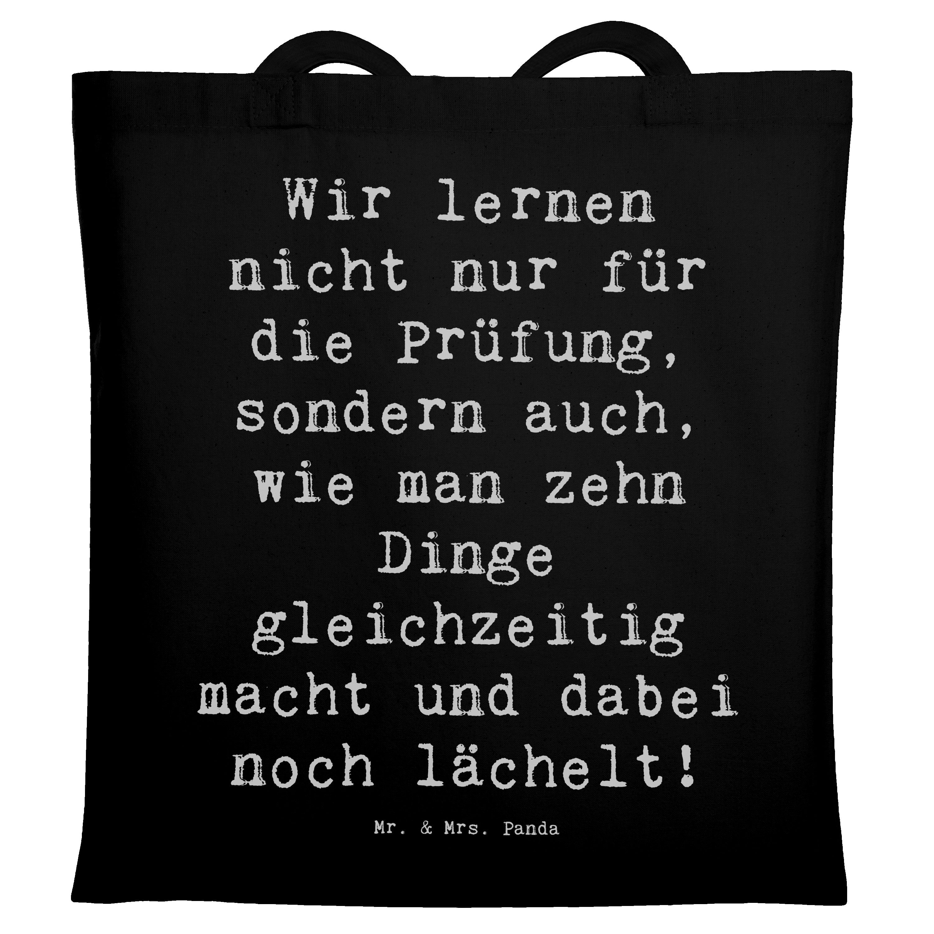 Tragetasche Spruch Auszubildende Lächeln - Schwarz - Geschenk, Prüfungen, Berufsp
