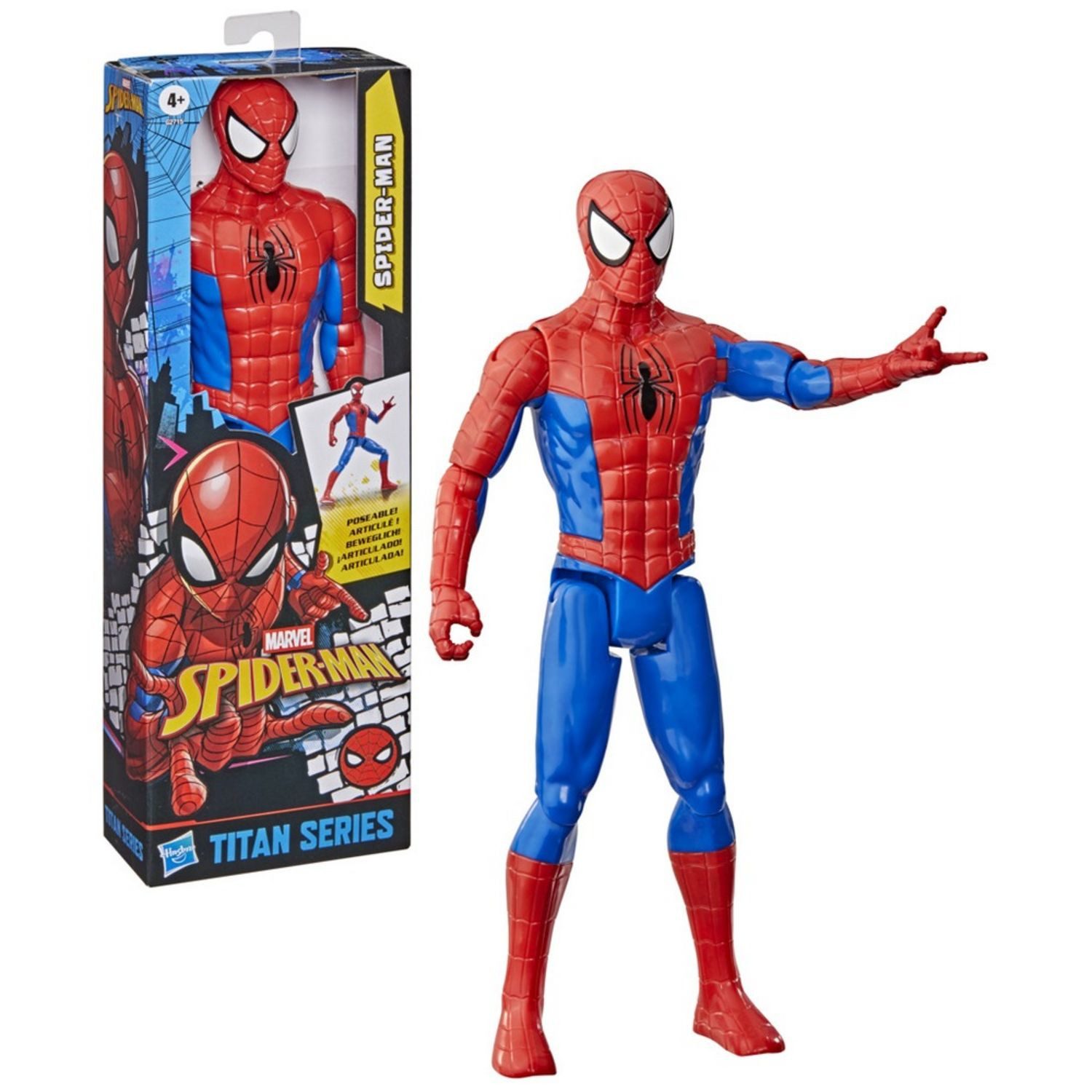 Hasbro Actionfigur Marvel Spider-Man Titan Serie Spider-Man