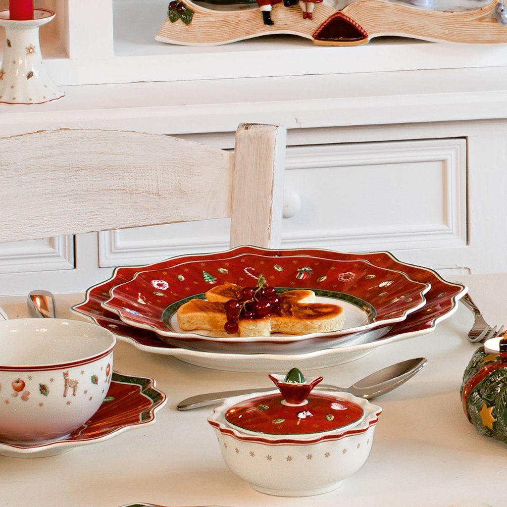 Villeroy & Boch Untertasse Toy's Delight Milchkaffee-Untertasse, (1 St), Premium Porcelain, 1 Stck, Handwäsche,mikrowellensicher, Made in Germa