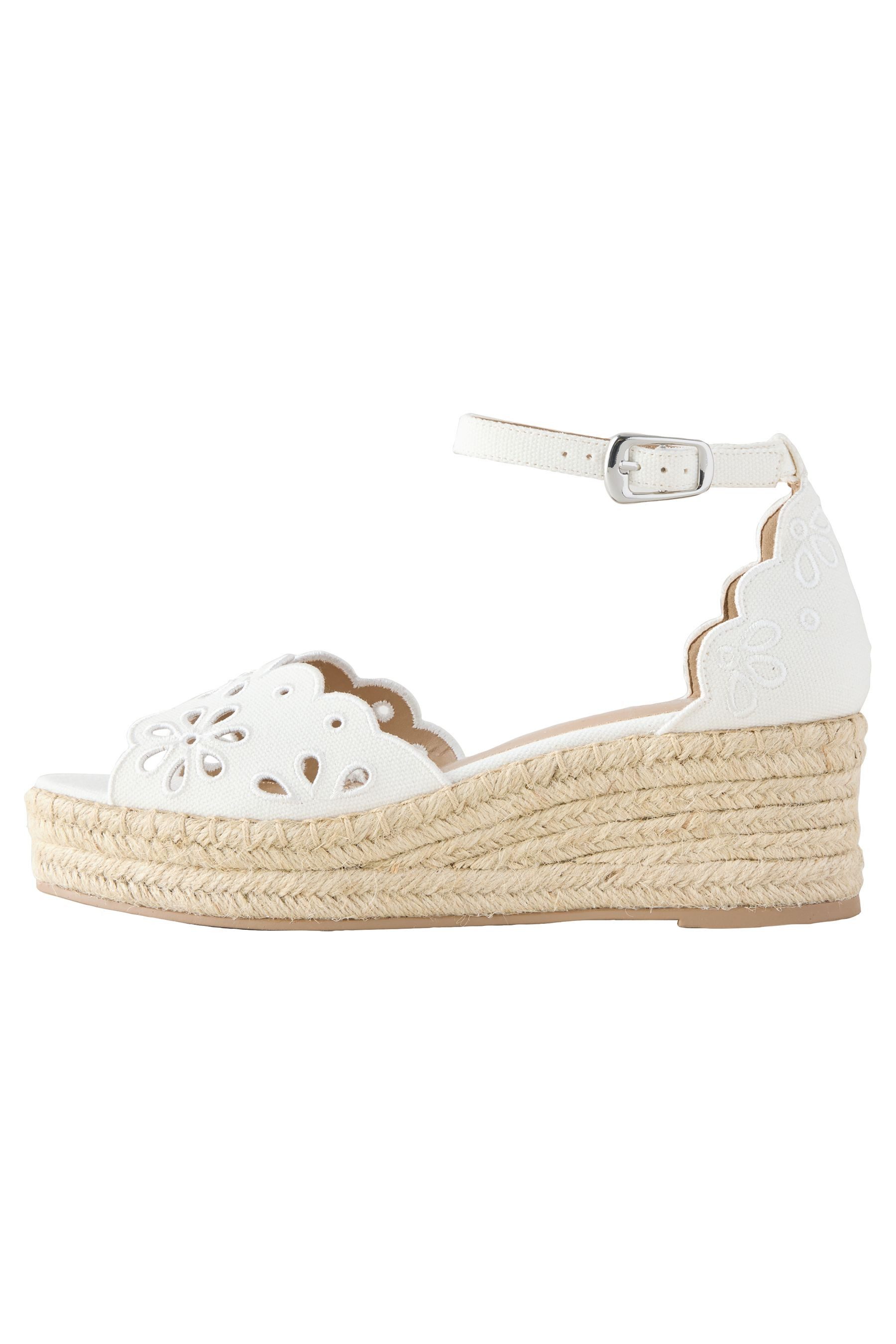 Next Forever Comfort® zehenfreie Keilabsatzschuhe Keilsandalette