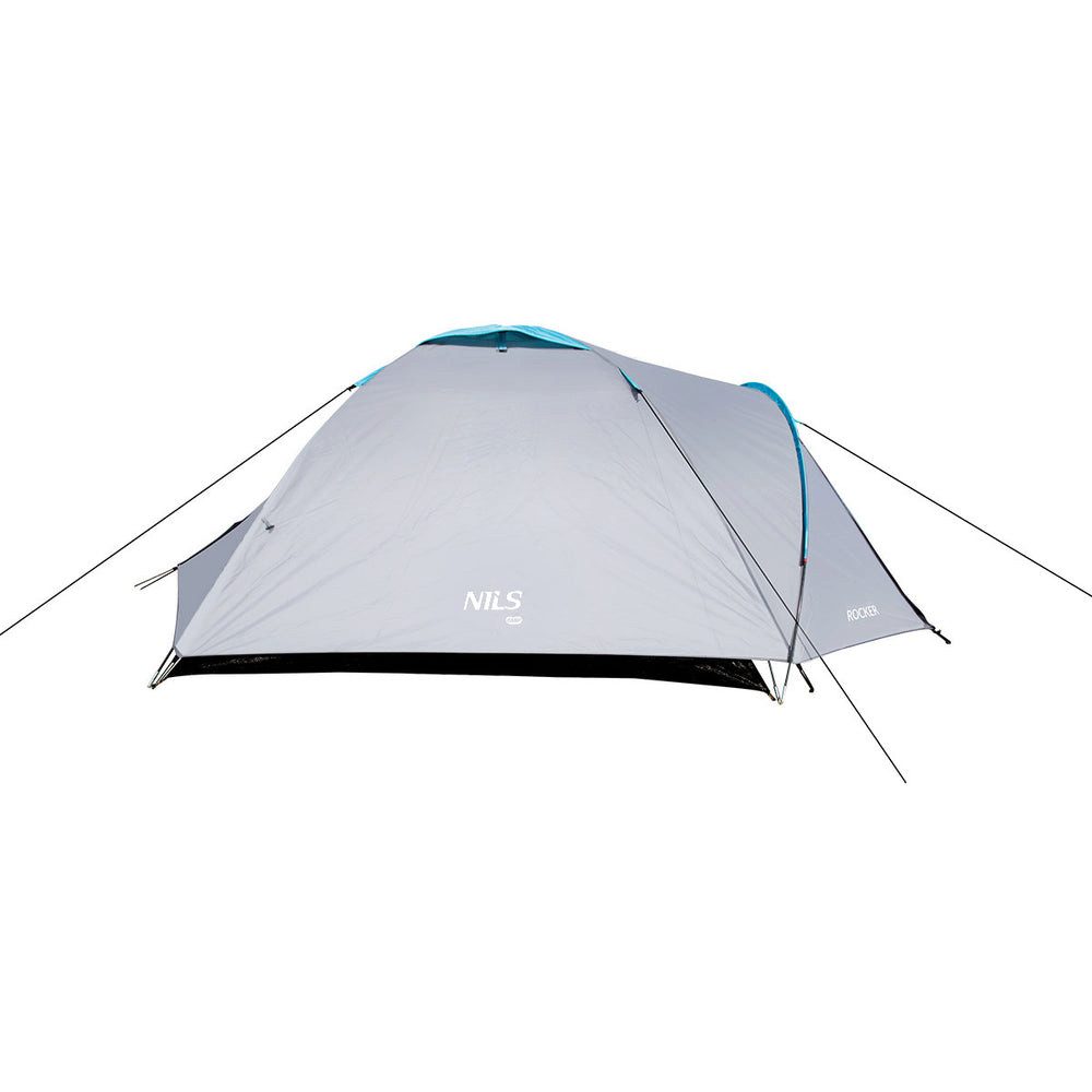 NILS CAMP Faltzelt NC6013 Campingzelt 3-Personenzelt, Personen: 3 (1 tlg., Moskitonetze), zusätzlicher Stauraum für Rucksäcke, Schuhe und Campingausrüstung