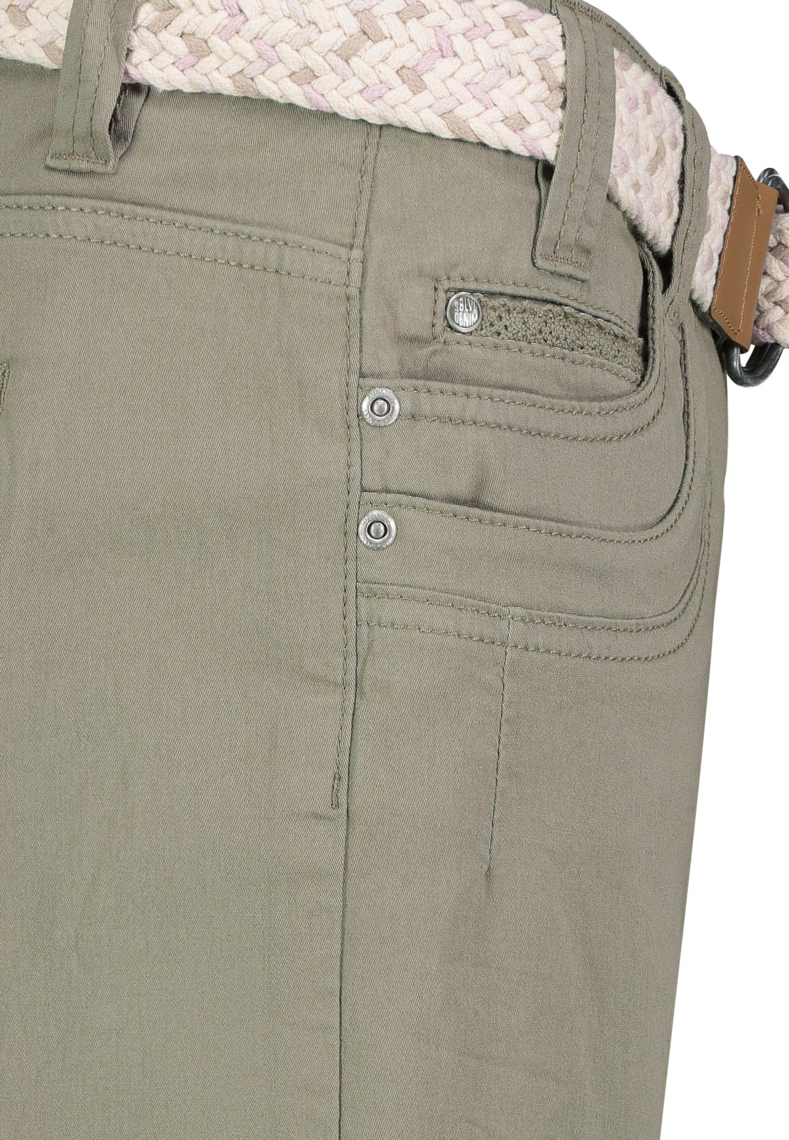 SUBLEVEL Shorts Damen Bermudas kurze Hose Baumwolle Jeans Sommer Chino Stoff