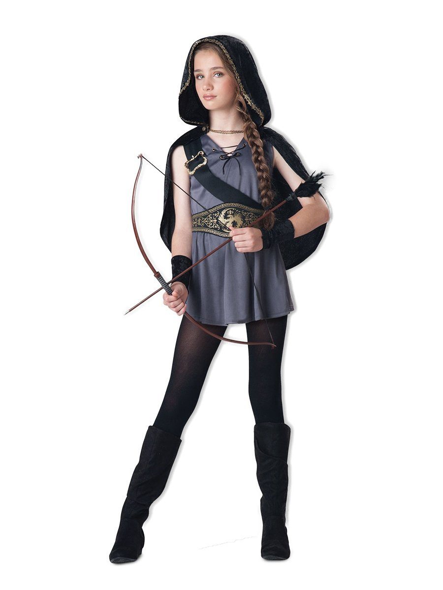 In Character Kostüm Bogenschützin, Markantes Jägerinnen-Outfit mit edel wirkenden Details