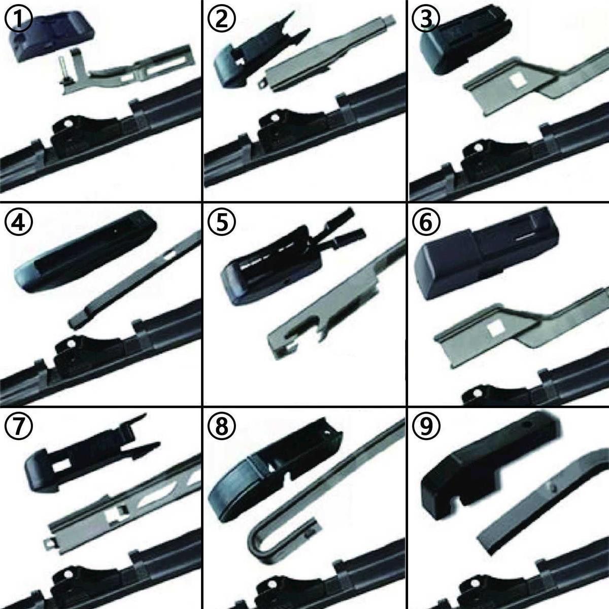 Trades Best Scheibenwischblätter Scheibenwischer Set Satz für VW Touran 1T 2003 - 2016 gleichlaufend