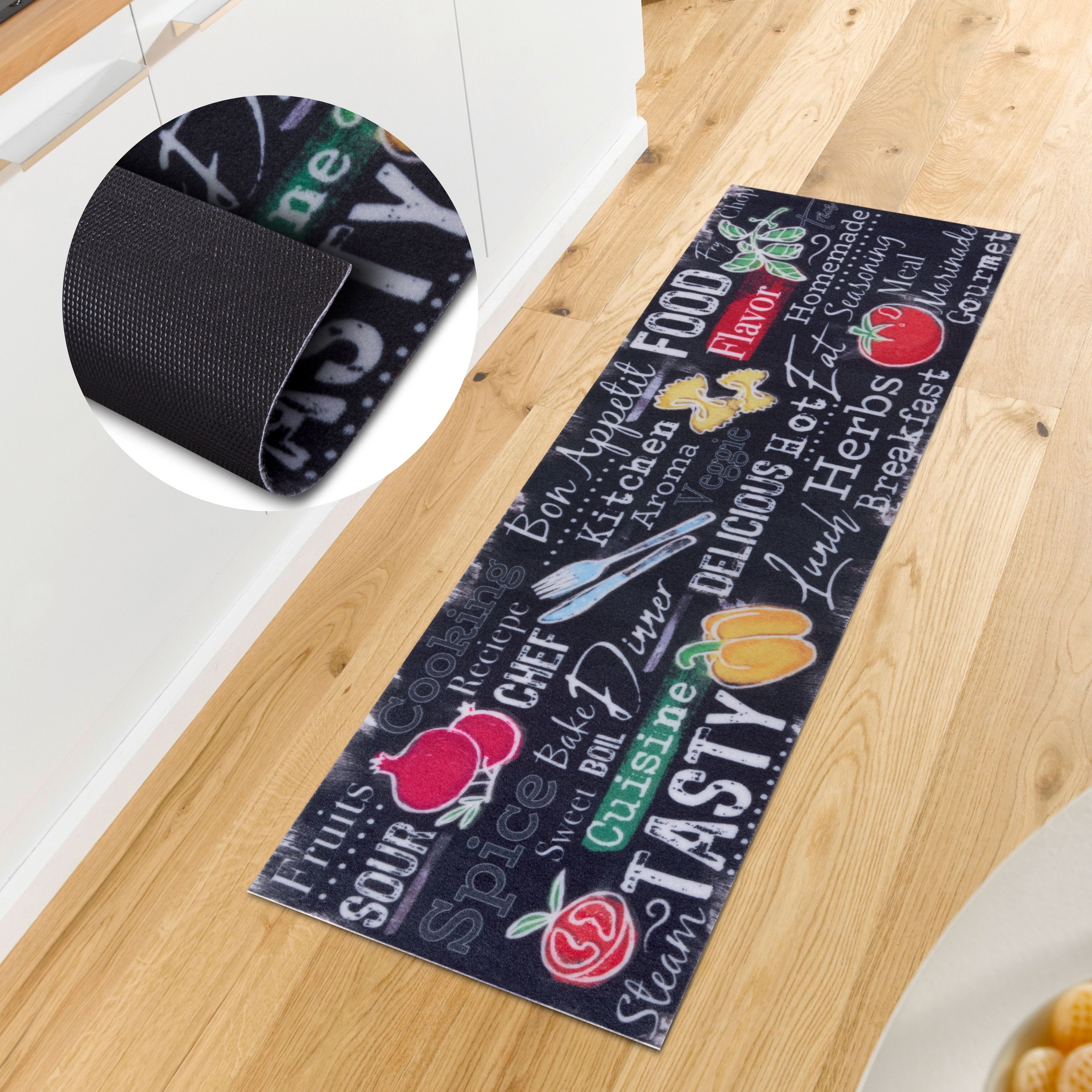 HANSE Home Küchenläufer Delicious Kitchen Board, rechteckig, Höhe: 3 mm, Lä günstig online kaufen