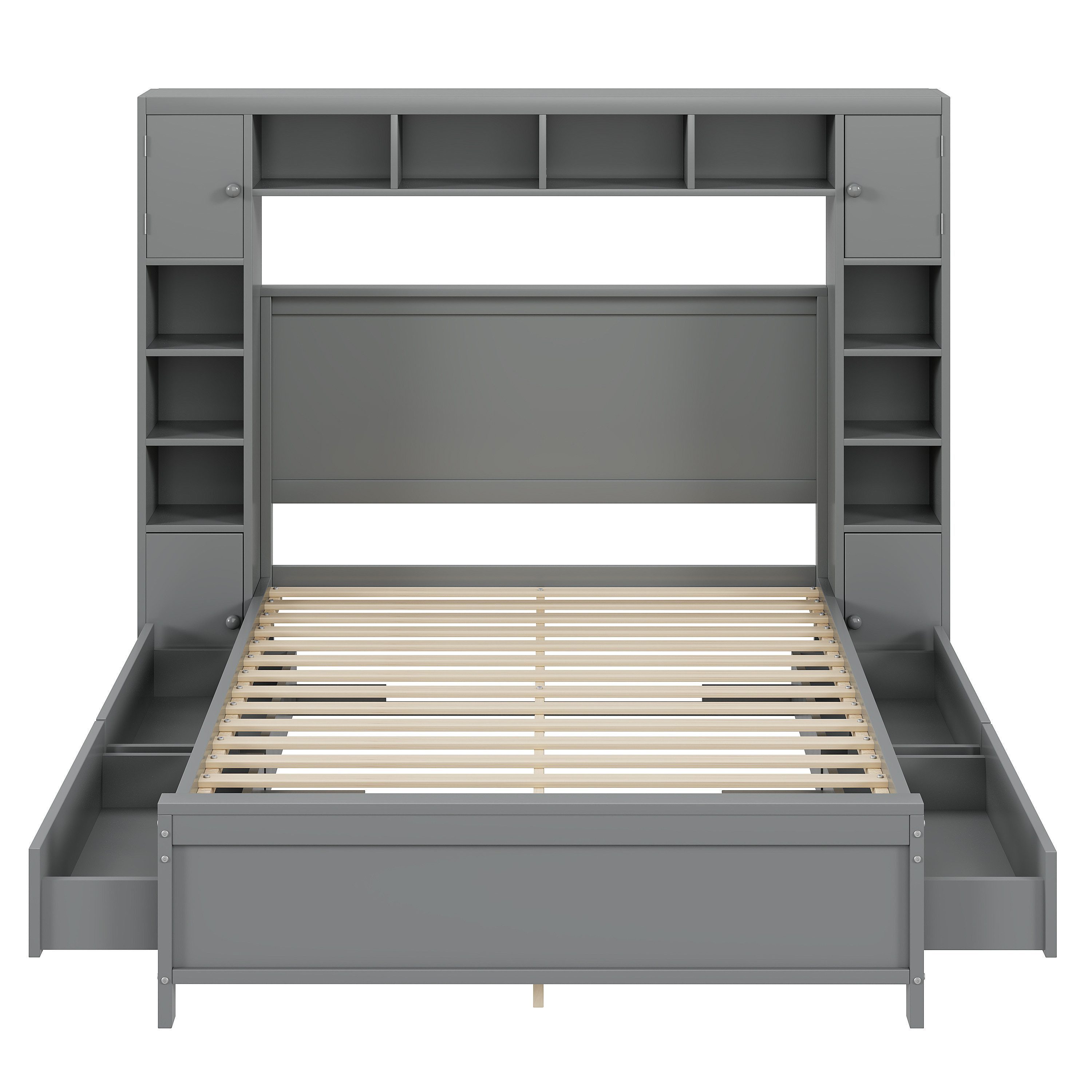 EXTSUD Bett Bettgestell mit Stauraum 140*200,4 günstig online kaufen