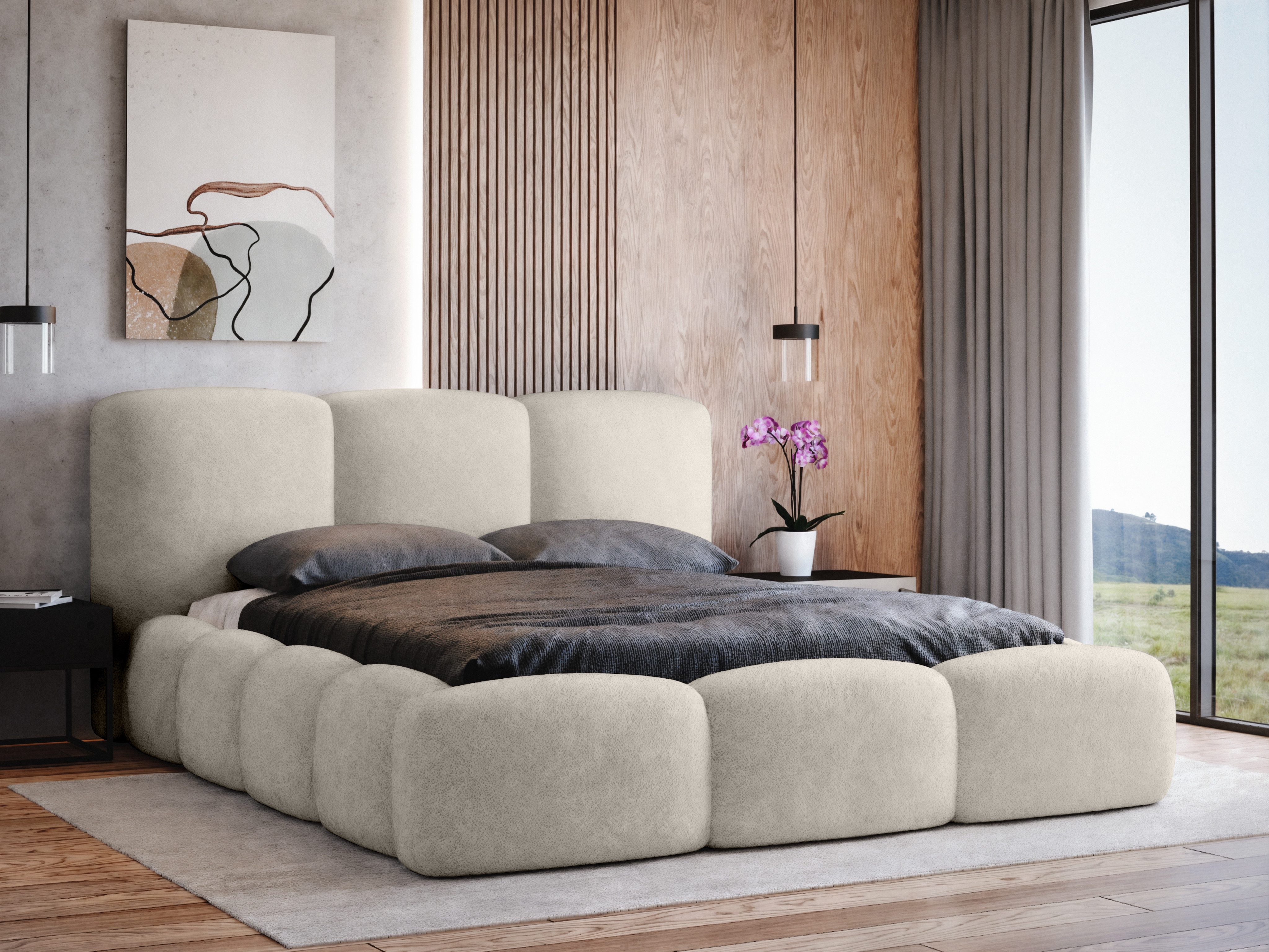 yourhouse24 Polsterbett Allure Doppelbett Bettgestell Lattenrost