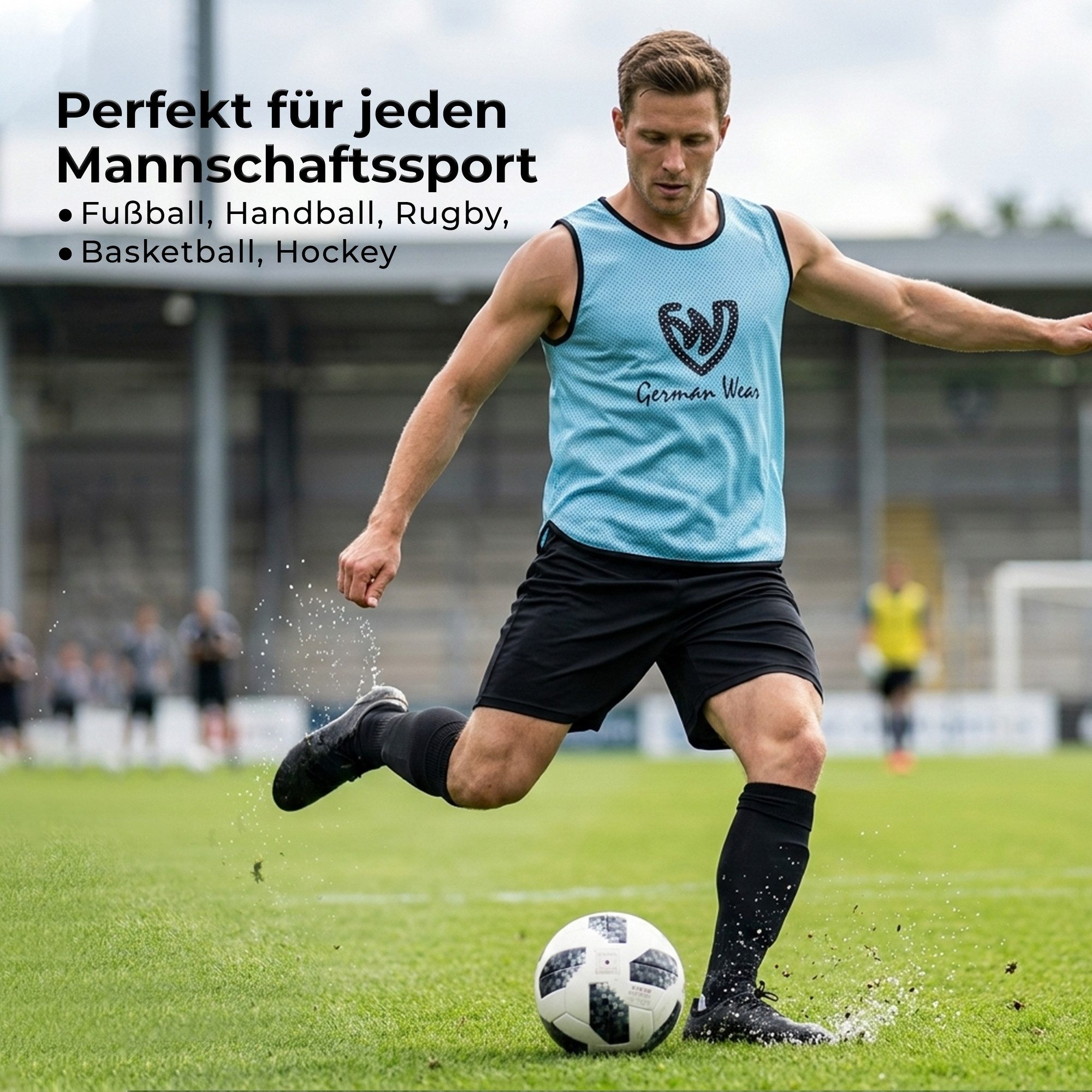 German Wear Trainingsleibchen GWLB01 6er Pack (Spar-Set, 6er-Pack) 6er pack Fußball Leibchen Trainingsleibchen – Bild 3 von 5
