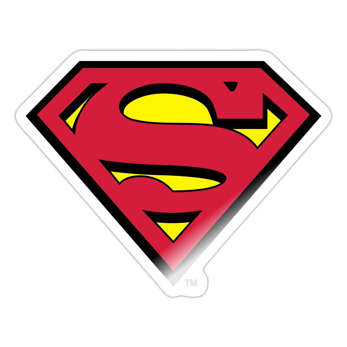 Spreadshirt Aufkleber DC Comics Superman Logo Original Karneval Sticker Aufkleber