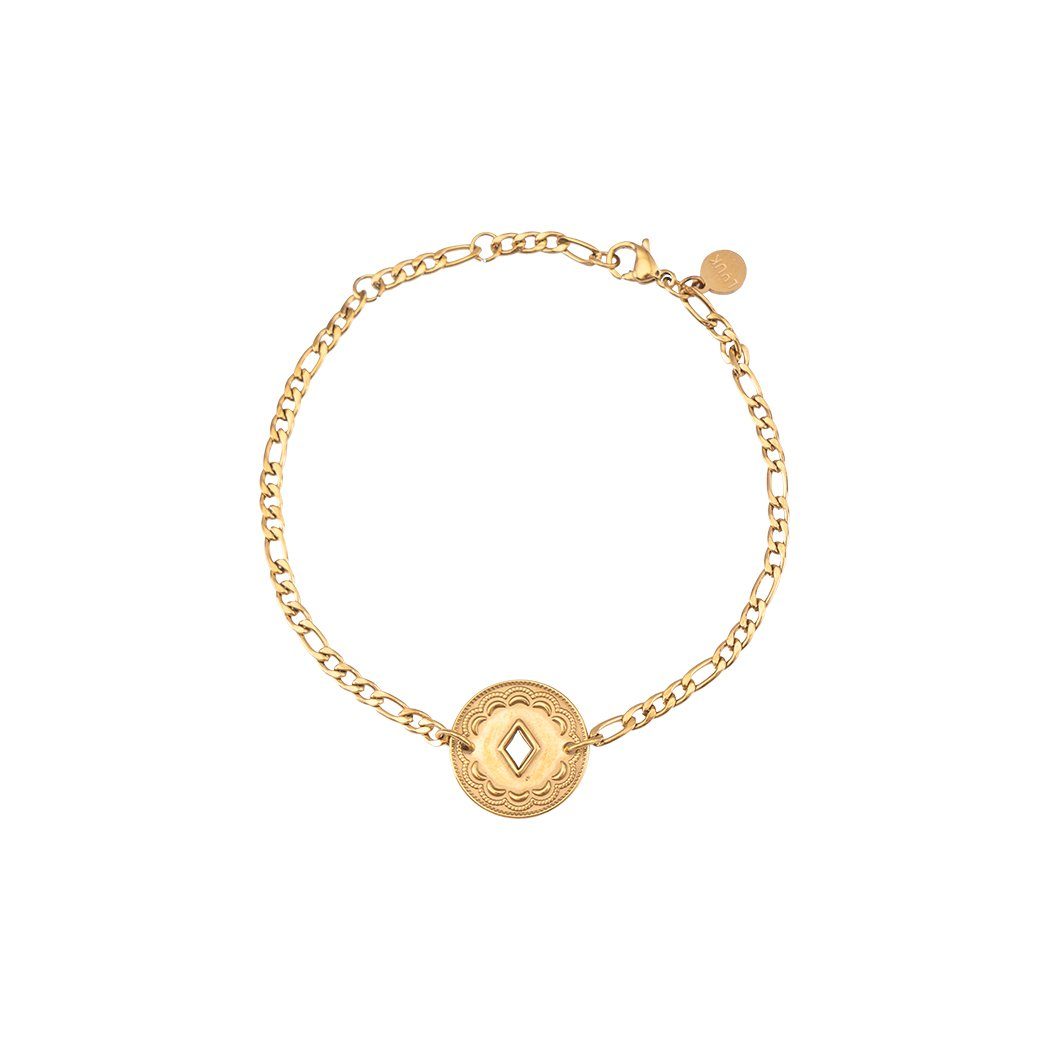 LUUK LIFESTYLE Armband Raute, mit toller Schmuckbox Gold