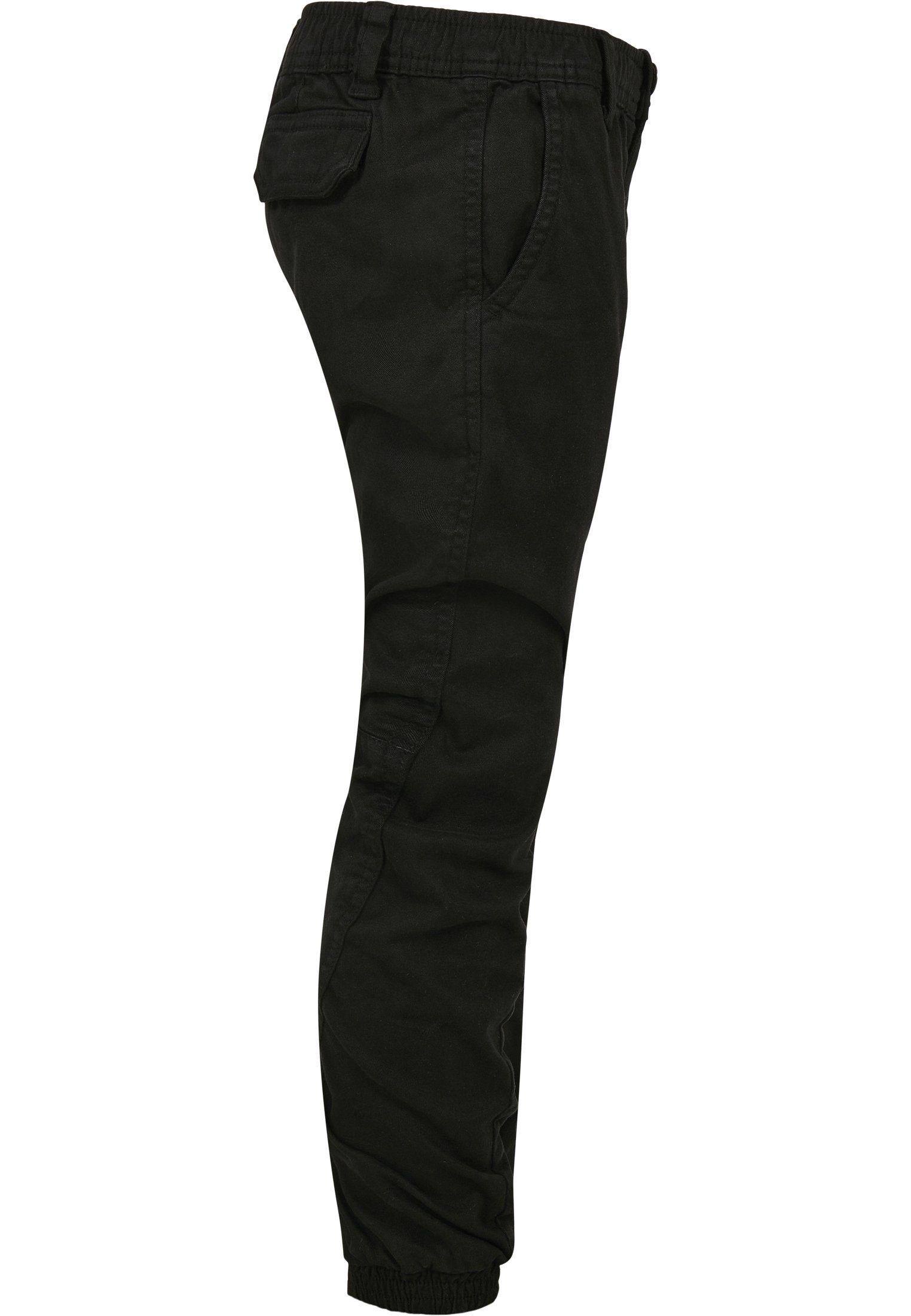 URBAN CLASSICS Stoffhose Herren Boys Stretch black Jogging (1-tlg) Pants