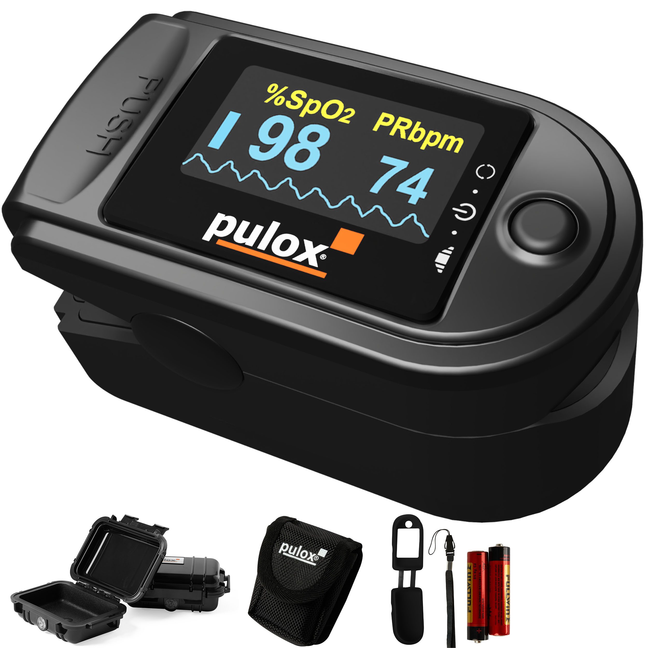 Pulsoximeter PO-200 Schwarz