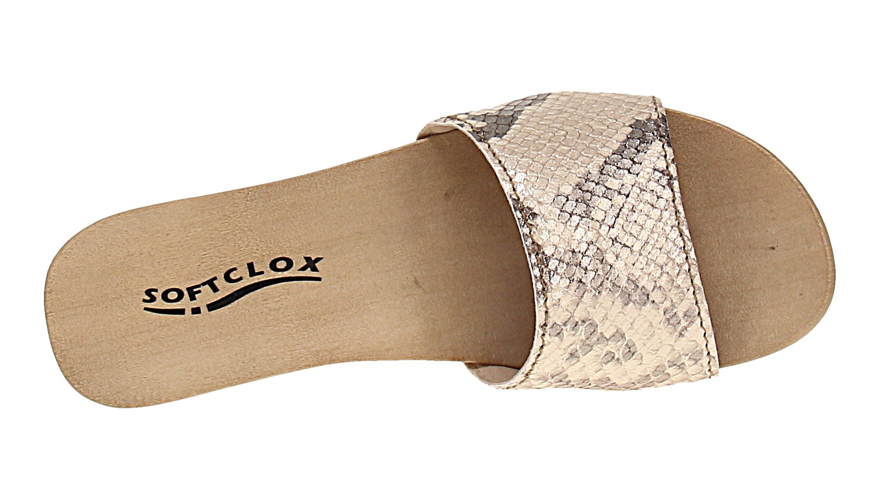 Softclox Softclox S3382 Kelly Schlange - Damen Pantolette - 60-Gold Sandale