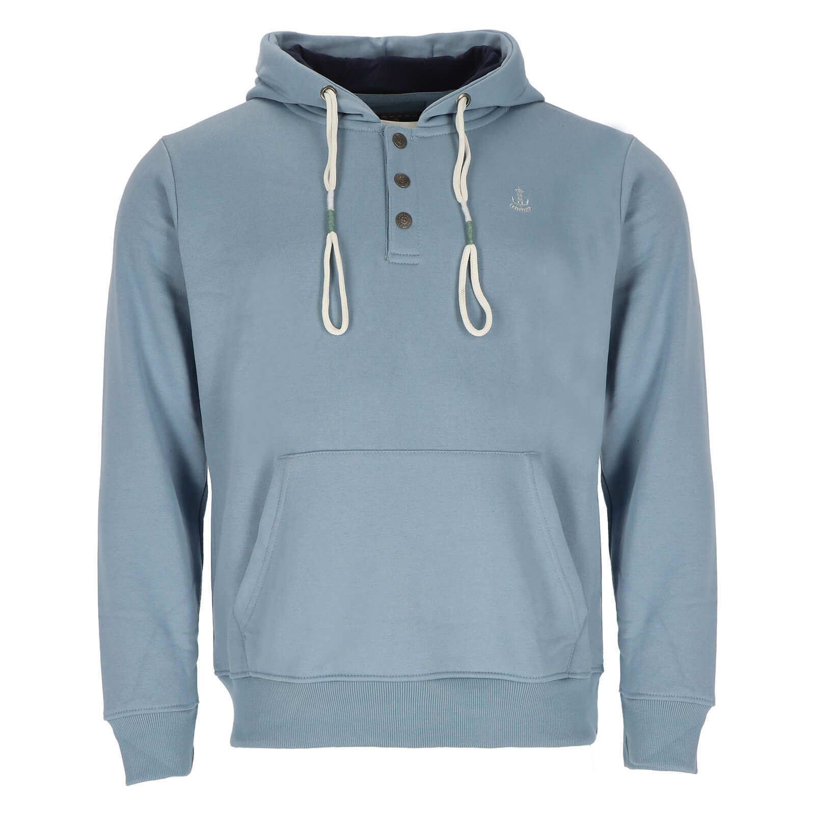 Leitfeuer Kapuzenpullover Herren Sweathoody mit Knopfleiste günstig online kaufen