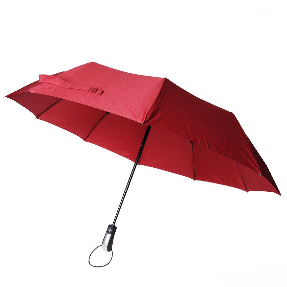 SHD Taschenregenschirm Sturmfester Autom.-Regenschirm mit Teflon Beschichtung, inkl. Tasche – Bild 4 von 5