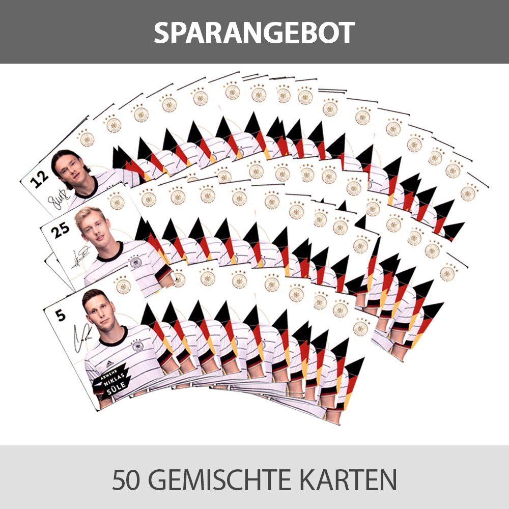 REWE Sammelkarte EM 2020 REWE Sammelkarten - 50 gemischte Karten