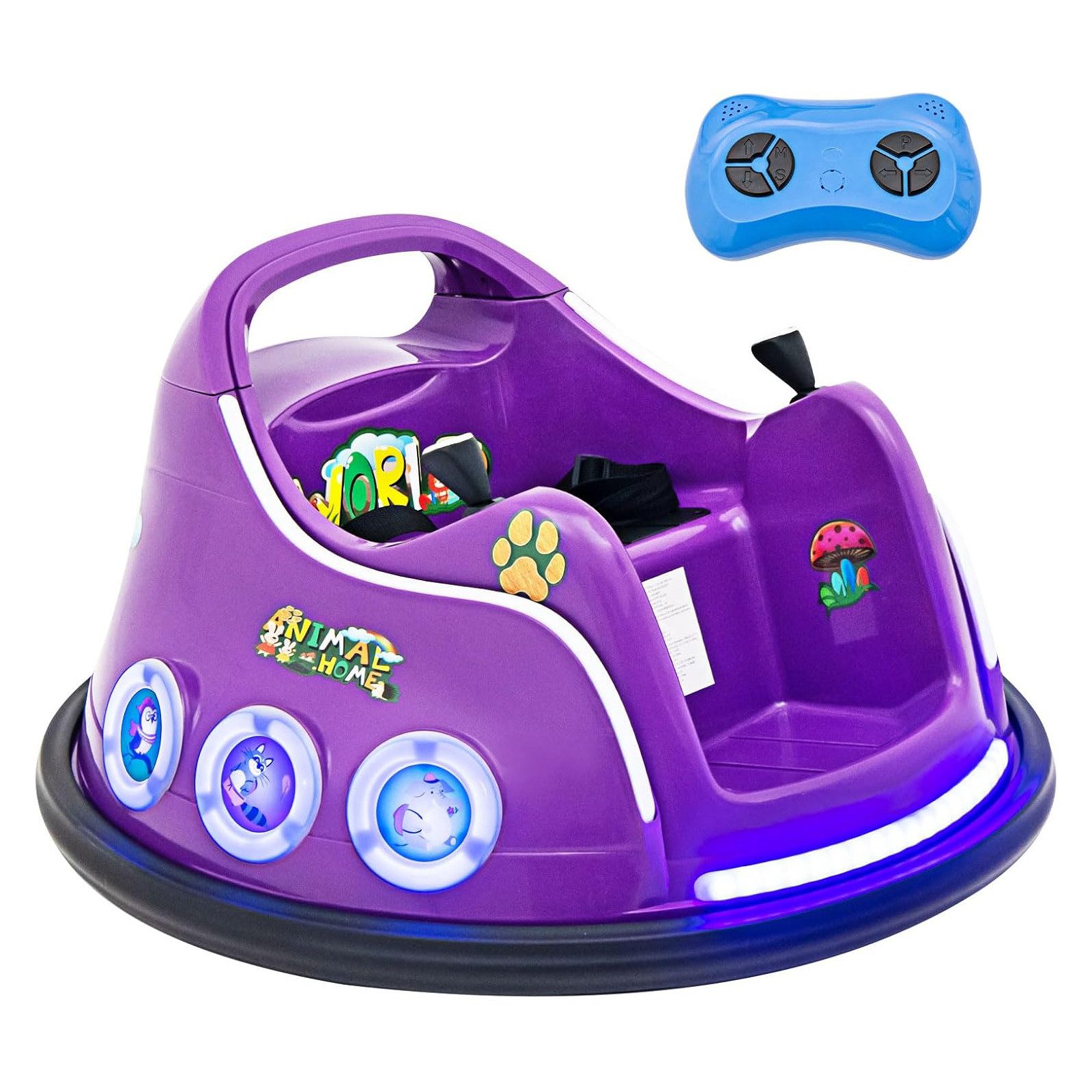 KOMFOTTEU Elektro-Kinderauto Autoscooter, blinkendem LED-Licht & Musik günstig online kaufen