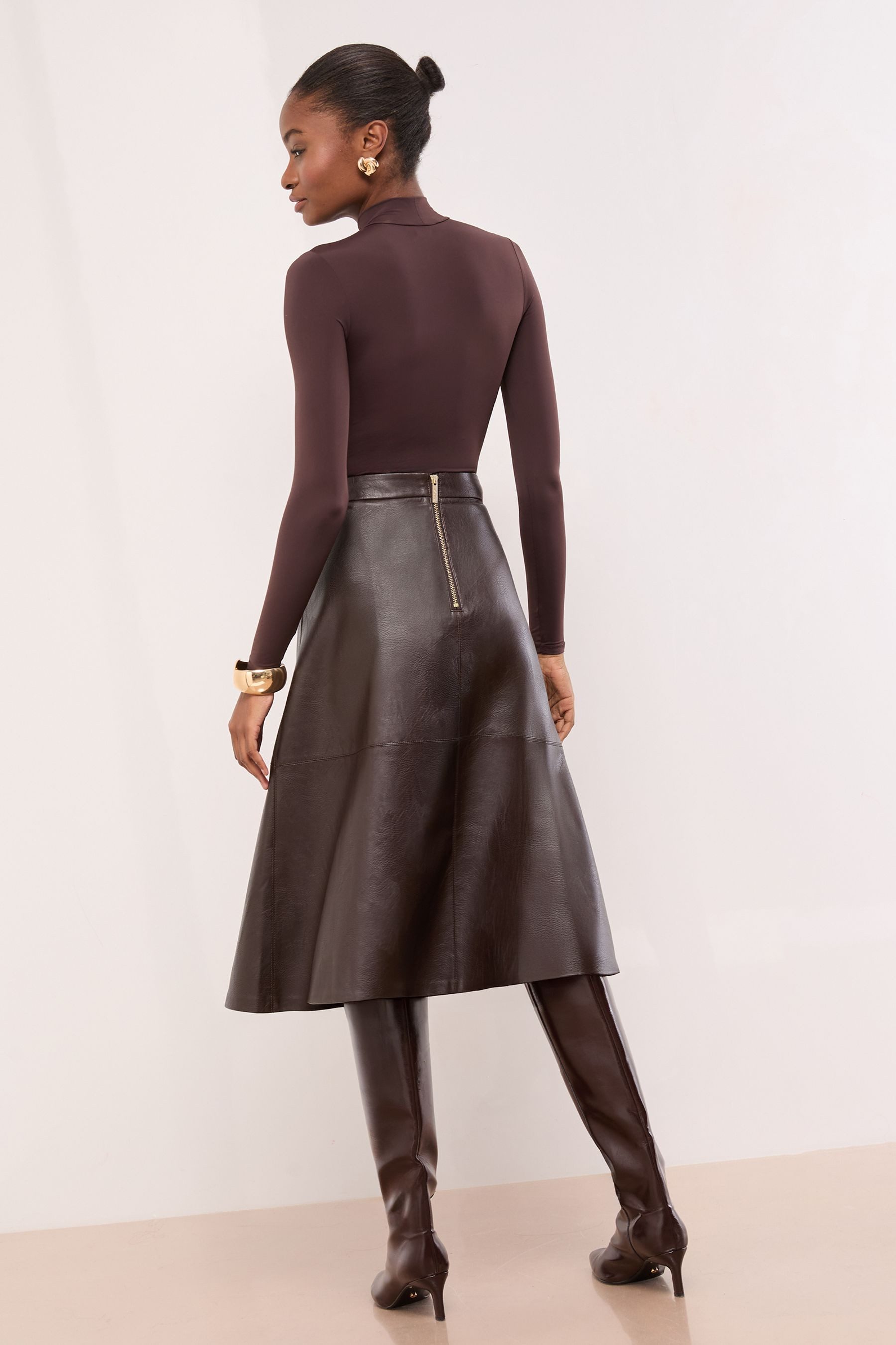 LIPSY Midirock Lipsy Strukturierter ausgestellter Midirock (1-tlg) günstig online kaufen