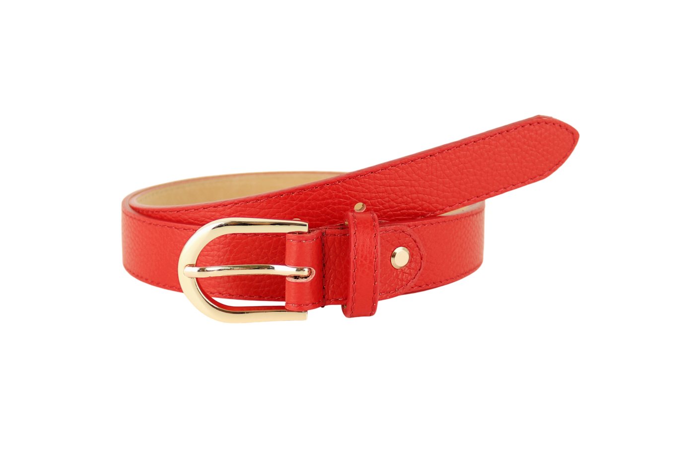MIRROSI Ledergürtel Damen Herren Gürtel, Made in Italy, 3cm breit (Passt fast zu jeder Hosenschlaufe, aus Echtem Leder)