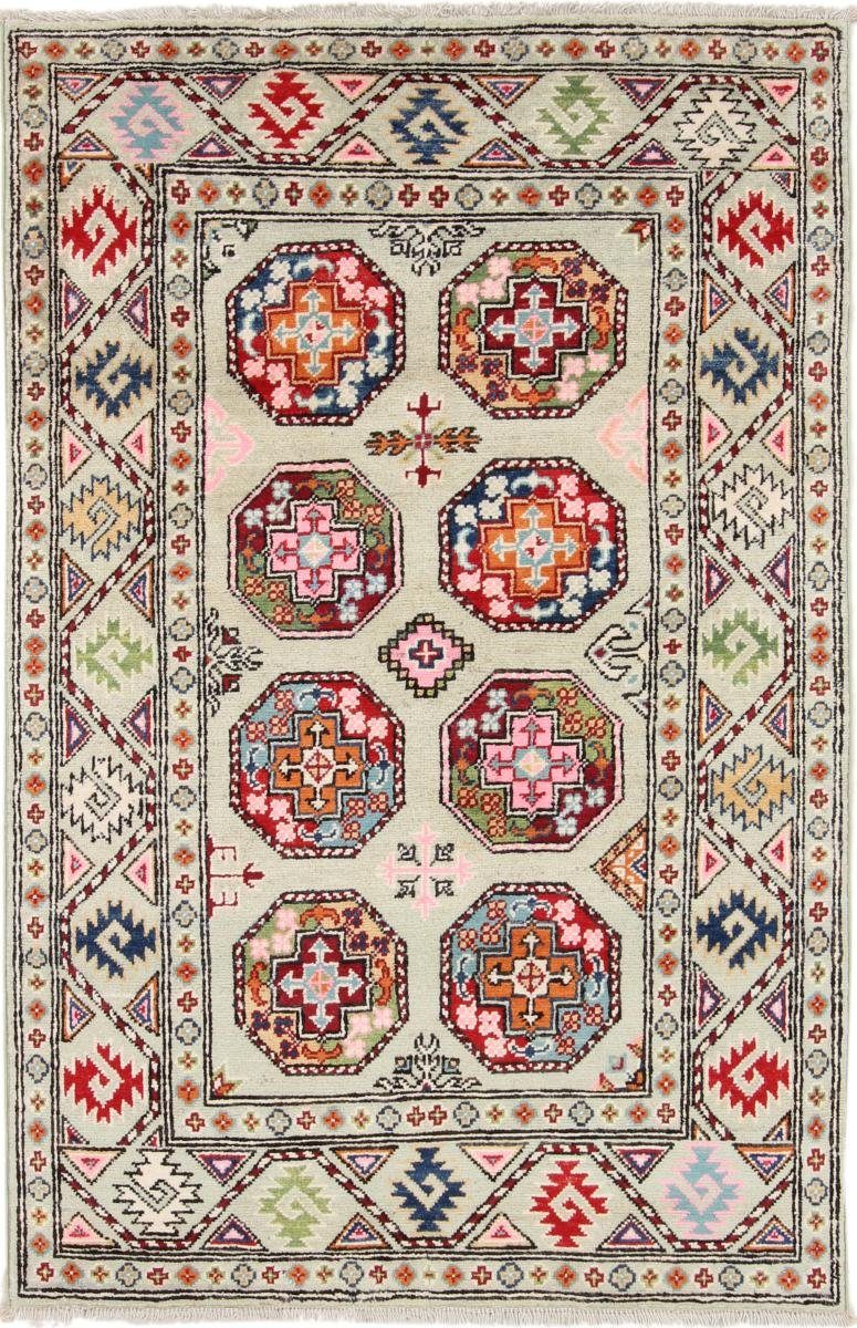 Orientteppich Kazak 95x150 Handgeknüpfter Orientteppich, Nain Trading, rechteckig, Höhe: 5 mm