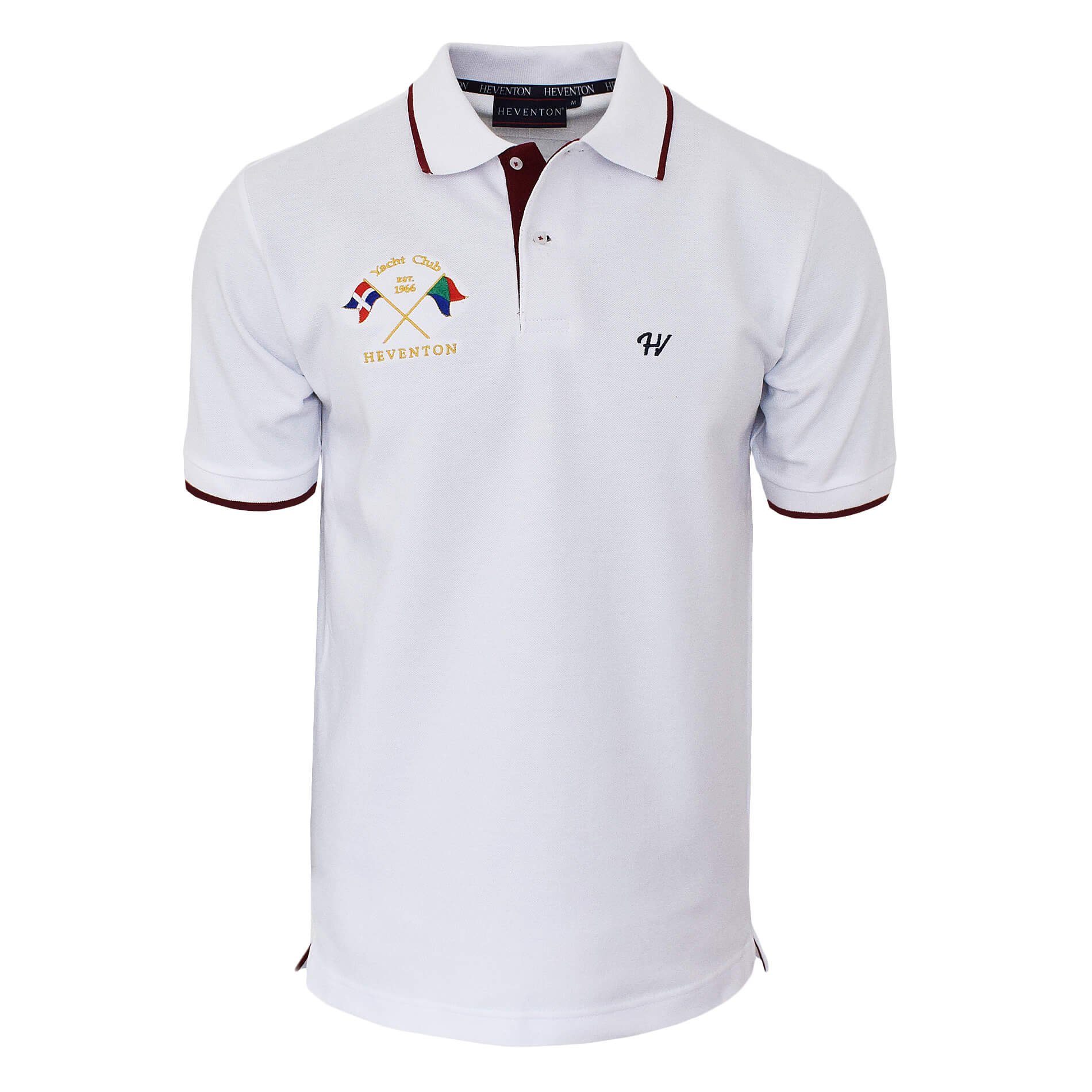 HEVENTON Poloshirt Piqué Weiß