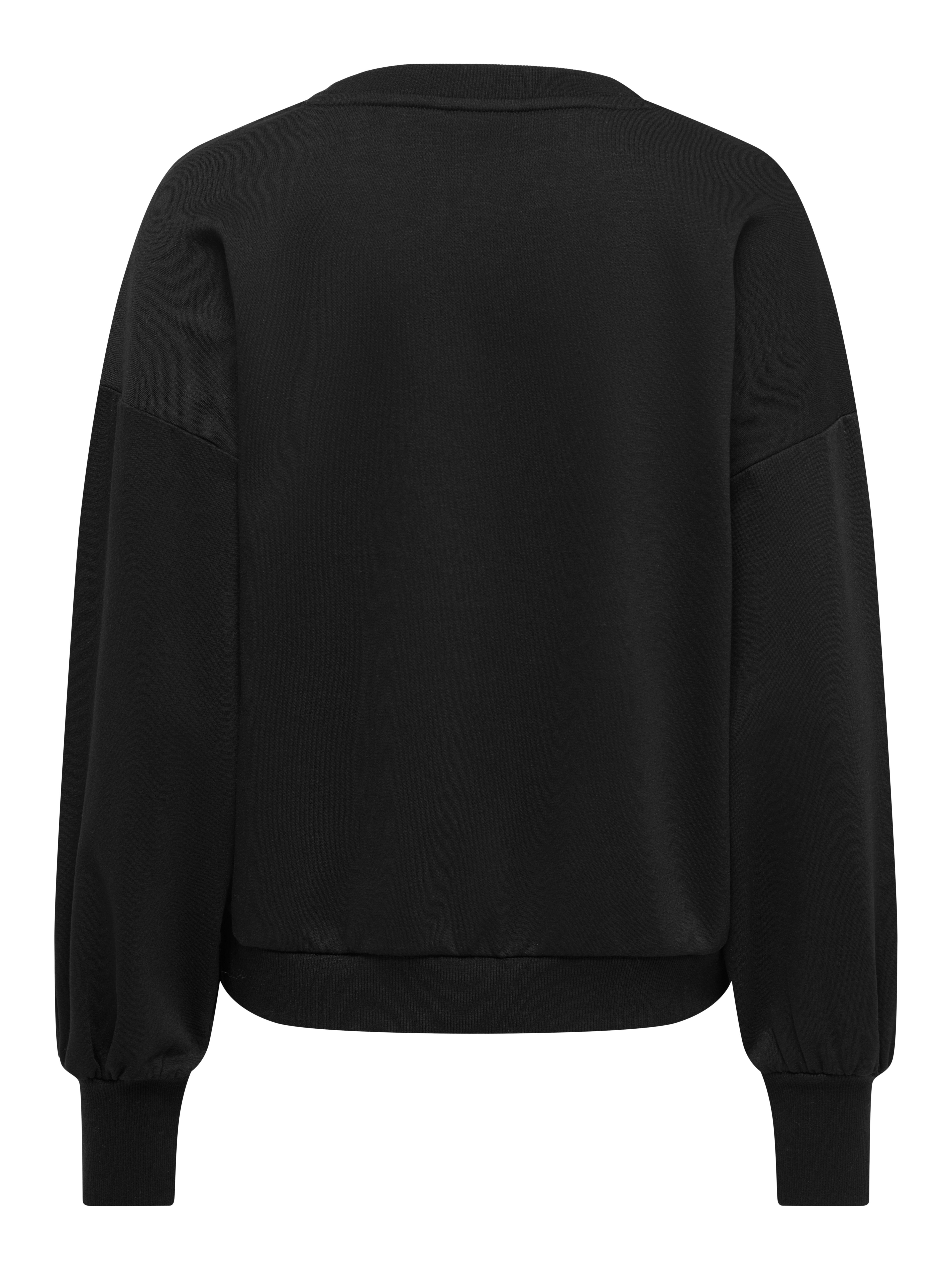 ONLY Sweatshirt ONLBROOKE L/S O-NECK FLOWER SWT Baumwollmischung, regular fit – Bild 4 von 5