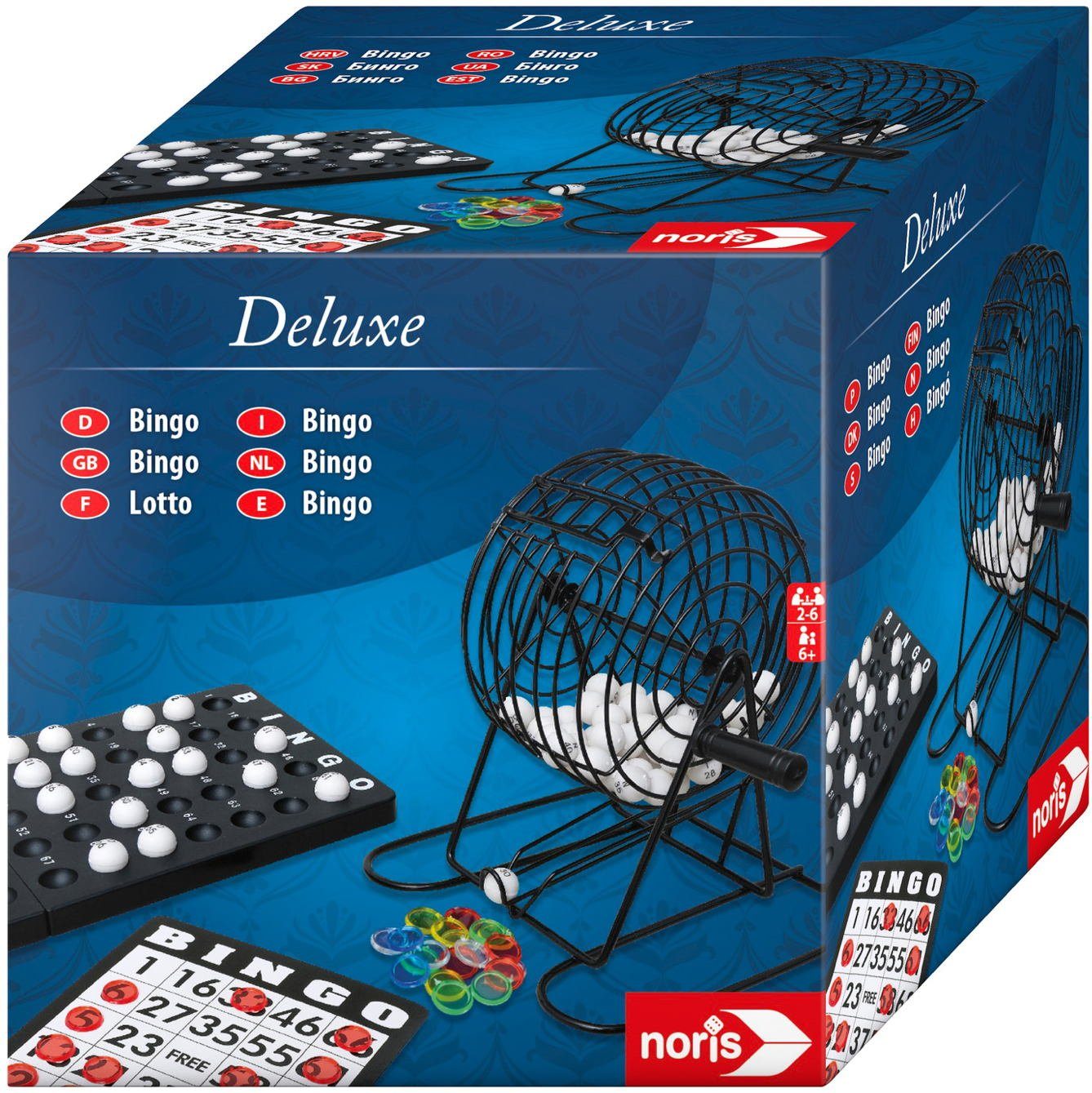 Noris Spiel Familienspiel Aktionsspiel Deluxe Bingo 606108011