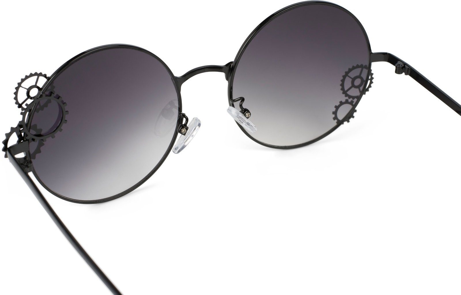 styleBREAKER Sonnenbrille Runde Sonnenbrille mit Zahnrad günstig online kaufen