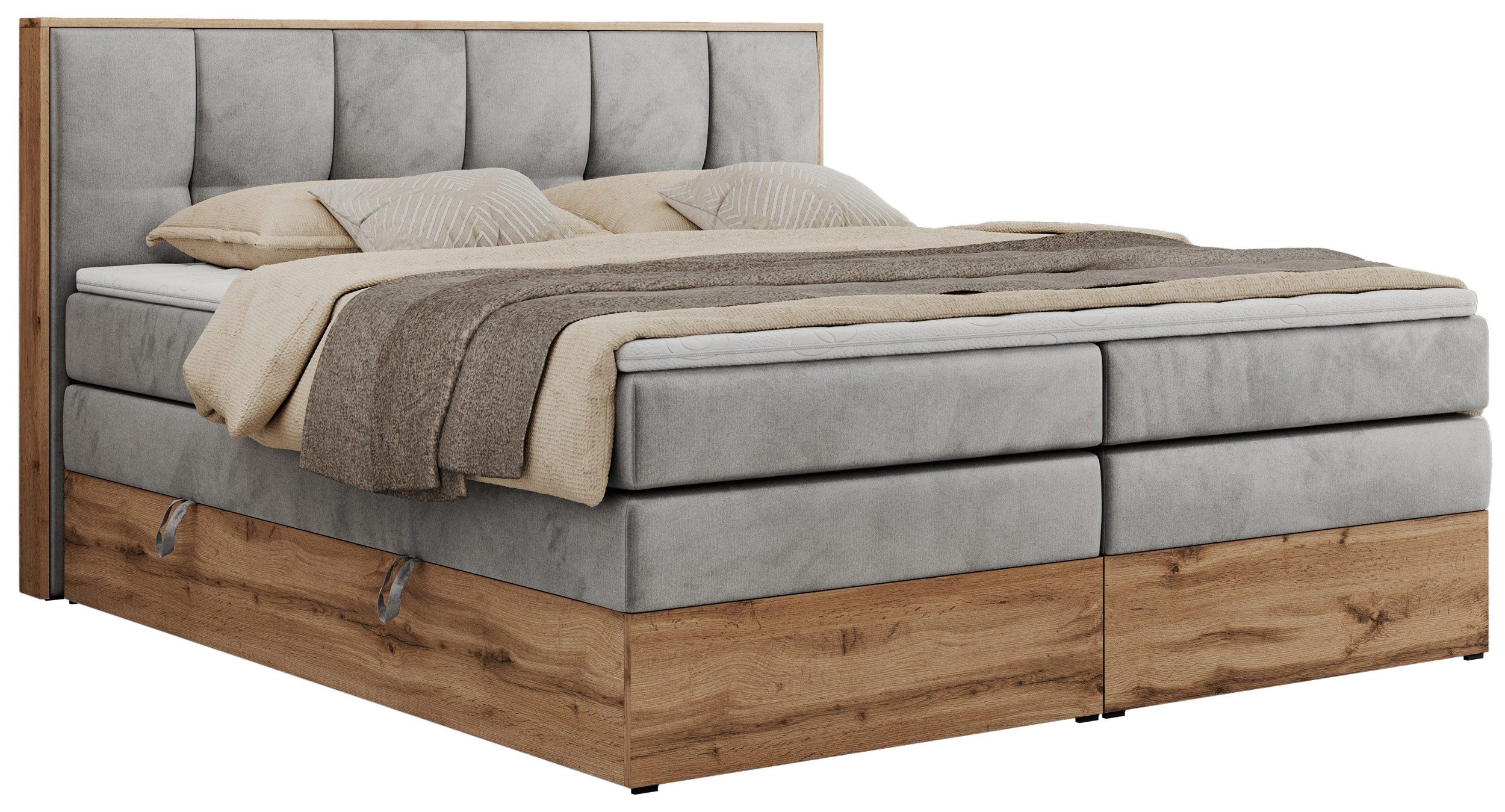 MKS MÖBEL Boxspringbett ALBERO 1 KING günstig online kaufen