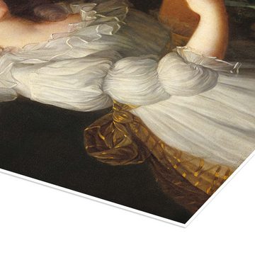 Posterlounge Poster Elisabeth Louise Vigee-Lebrun, Marie Antoinette in einem Kleid, Malerei