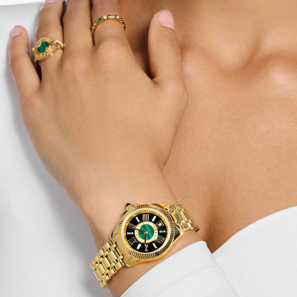 THOMAS SABO Quarzuhr WA0400-264-207, Zirkonia, Malachit, Onyx