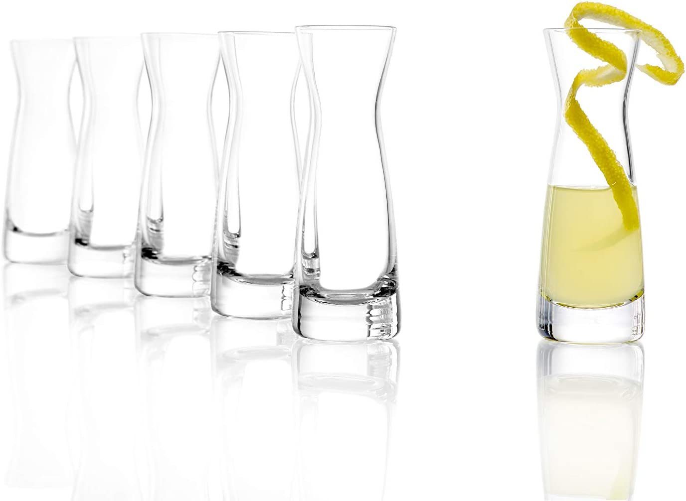 Stölzle Karaffe Universal gläserne Spirituosenkaraffe Milchkaraffe, (Set, 6-tlg., 6x Глеки), bruchresistent